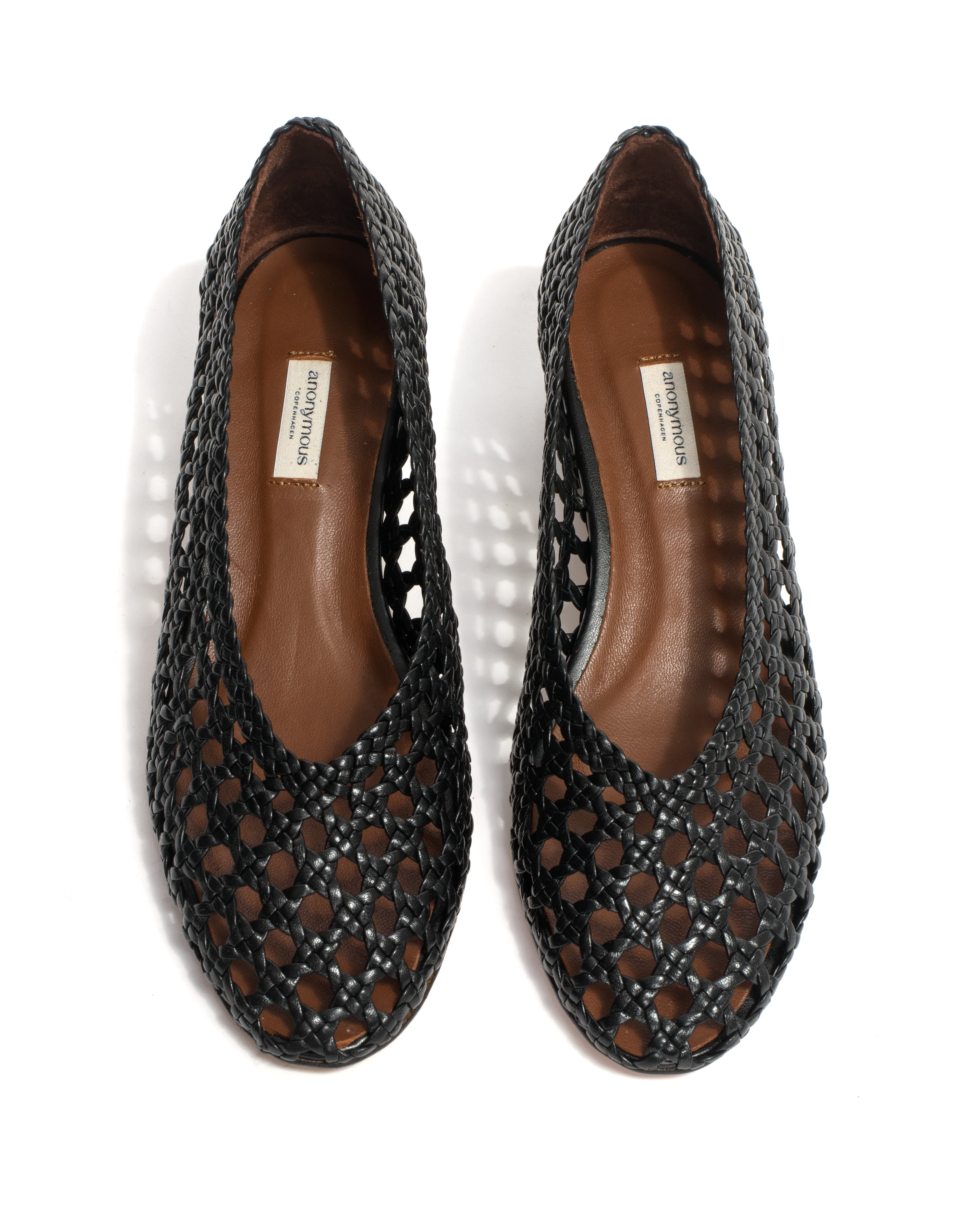 Sessi 40 hand-braided Hand-braided leather Black - Image 4