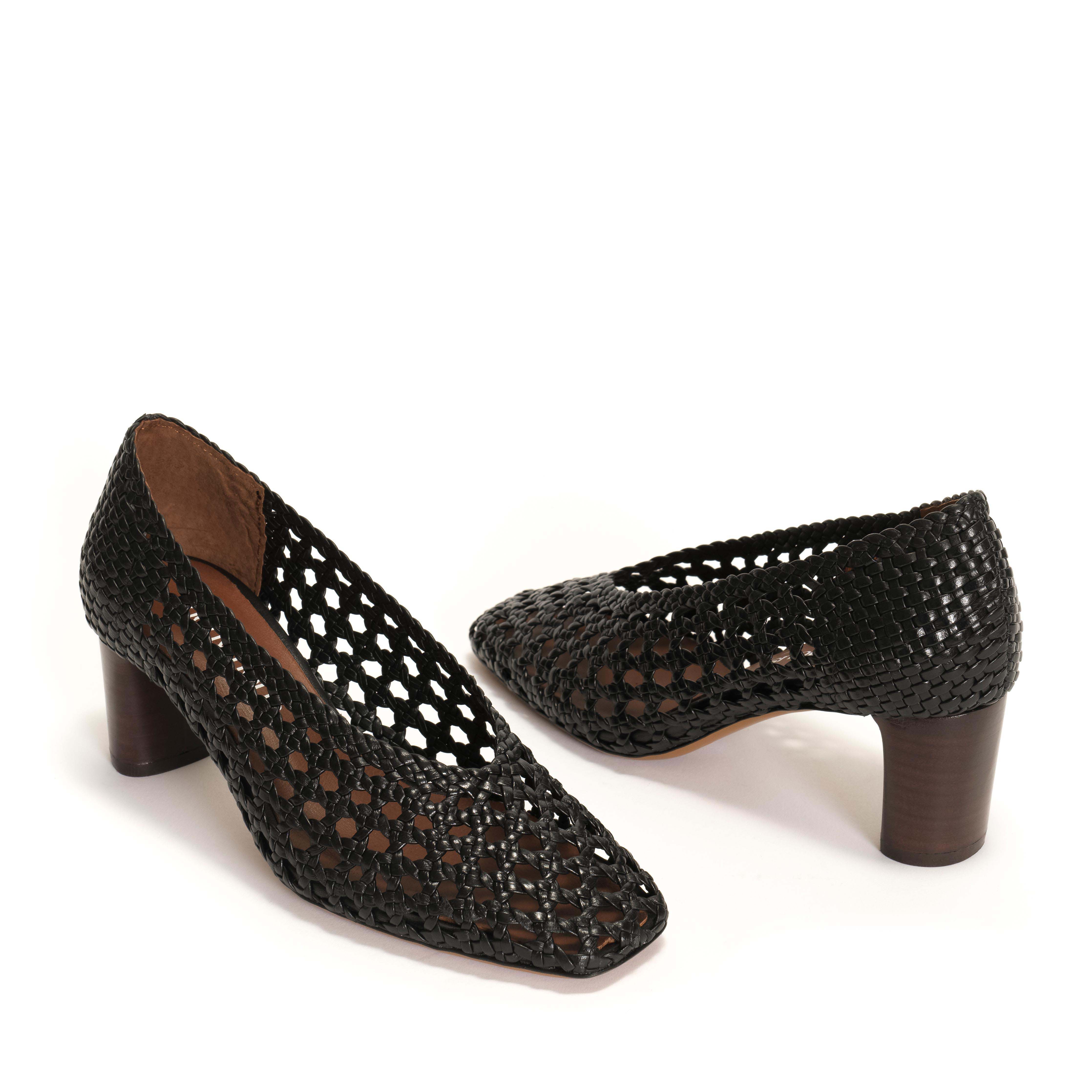 Sessi 60 hand-braided Hand-braided leather Black - Image 5