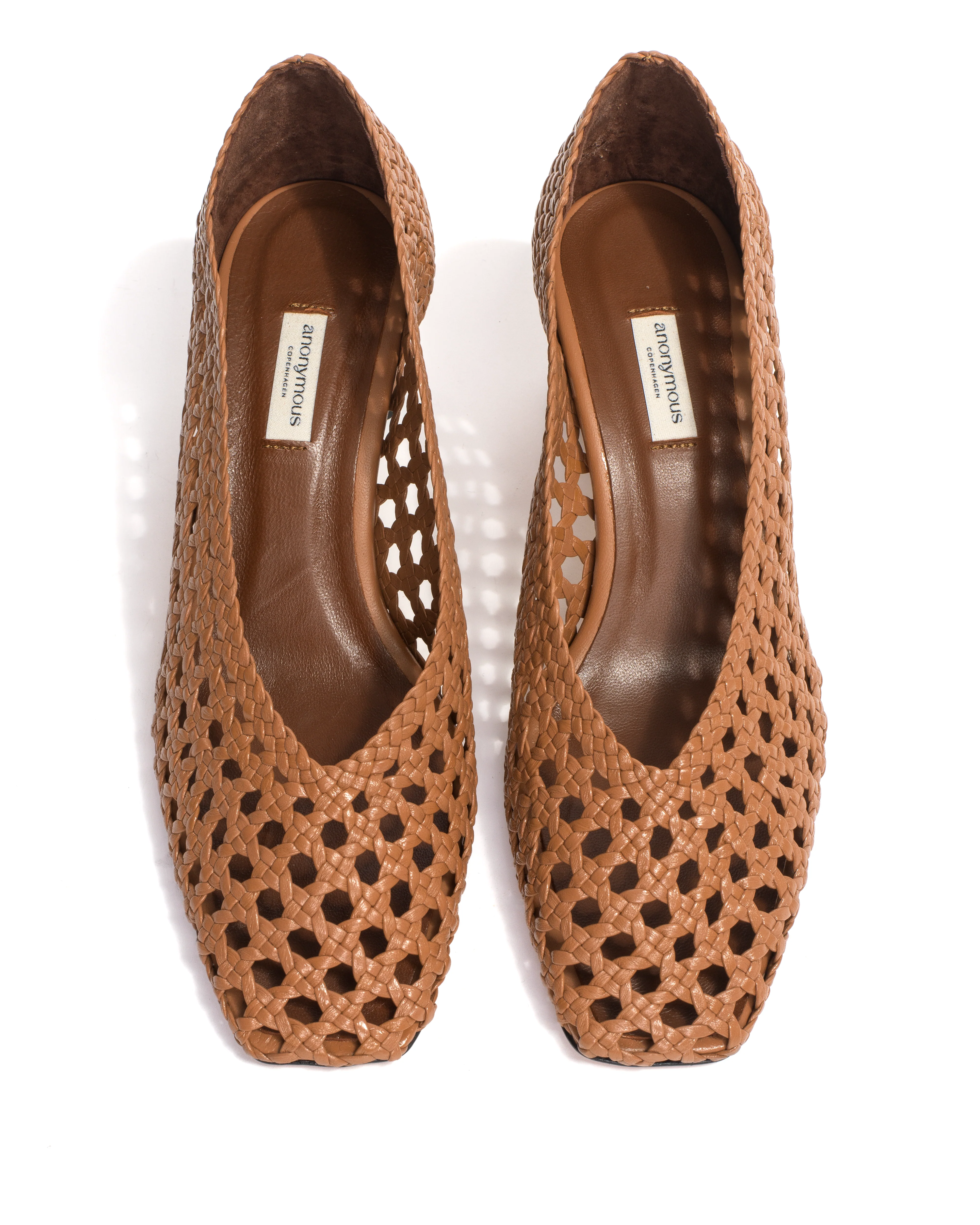 Sessi 60 hand-braided Hand-braided leather Caramel - Image 4