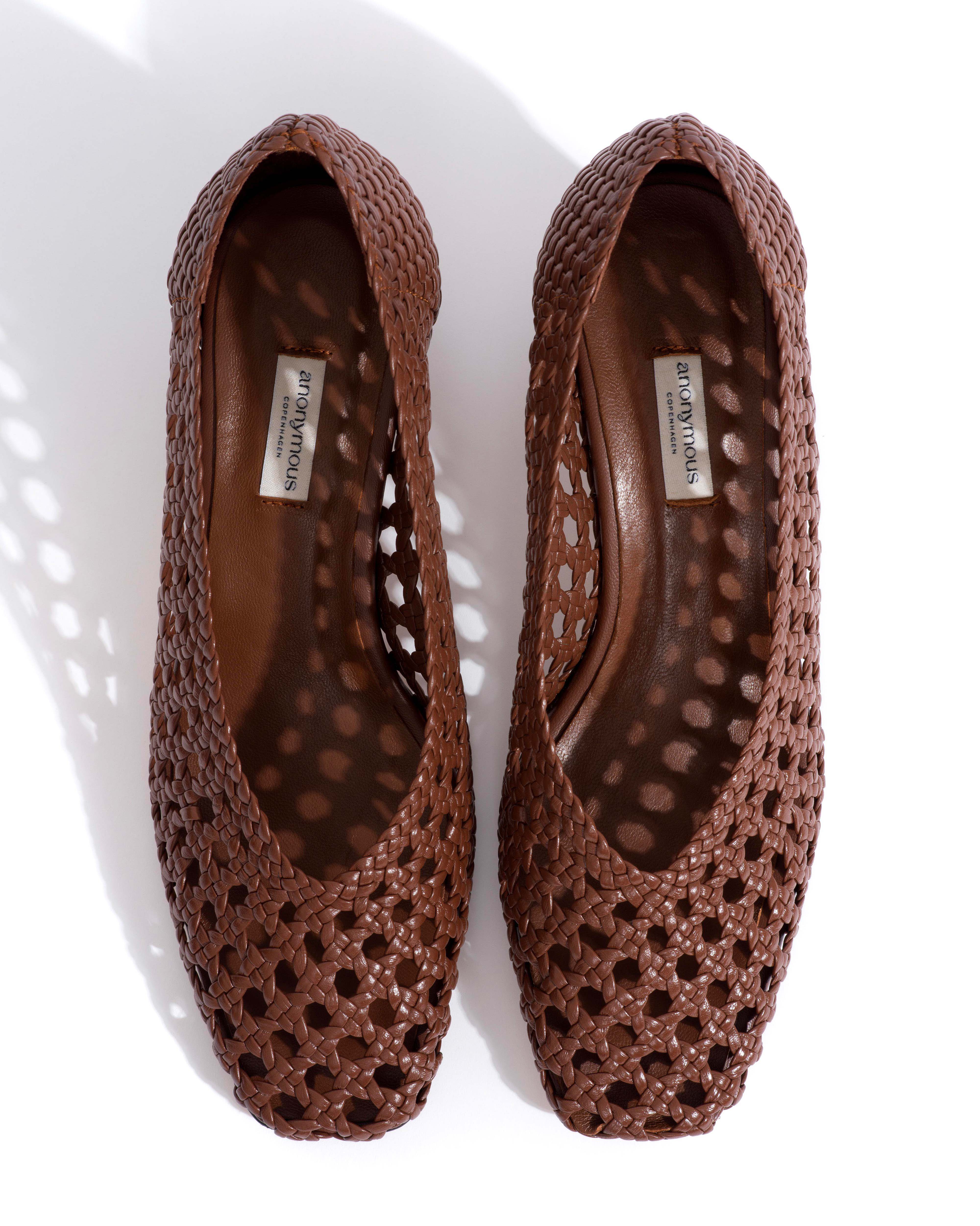 Sessi 60 hand-braided Hand-braided leather Chocolate - Image 4