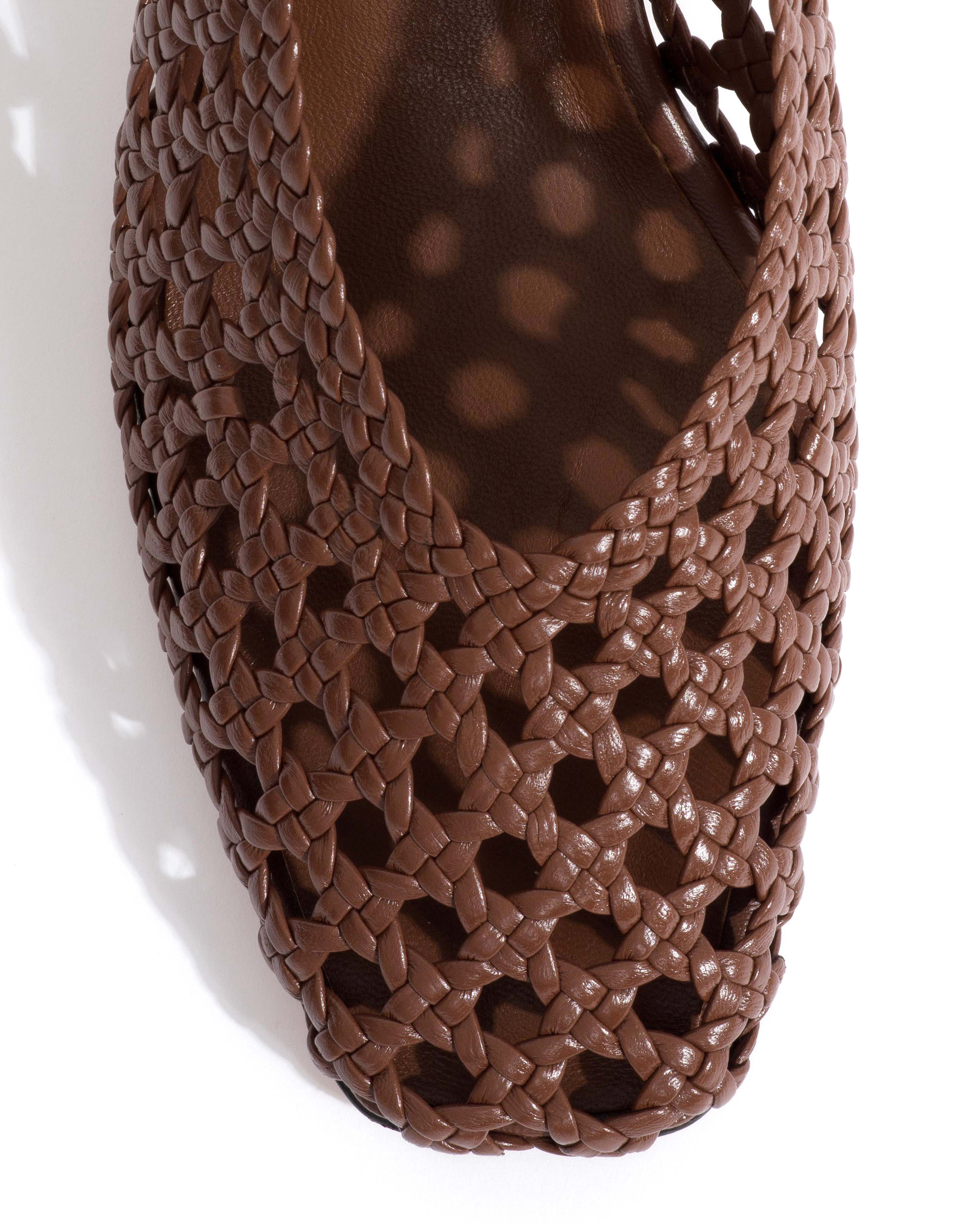 Sessi 60 hand-braided Hand-braided leather Chocolate - Image 5