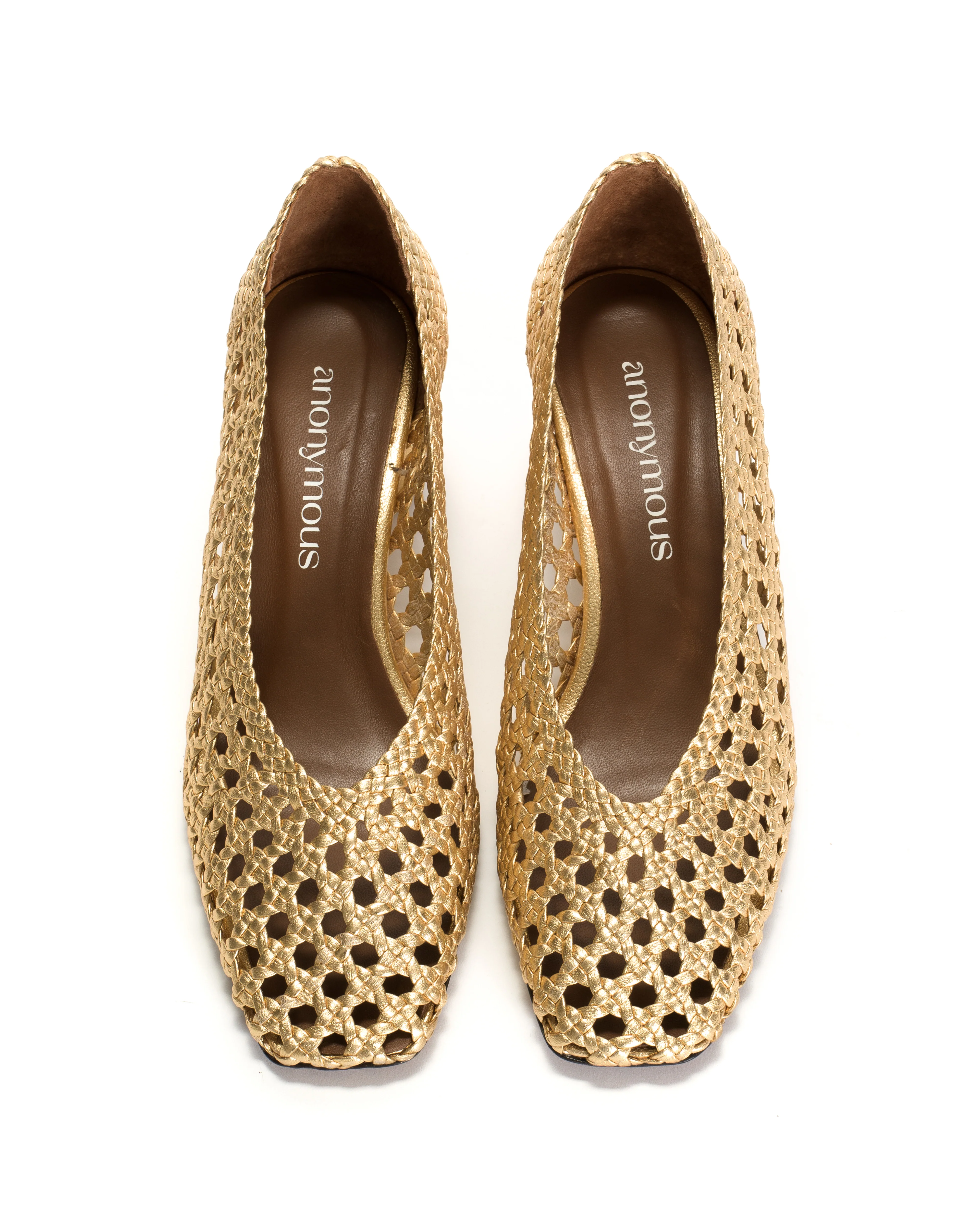 Sessi 60 hand-braided Hand-braided leather Gold - Image 4