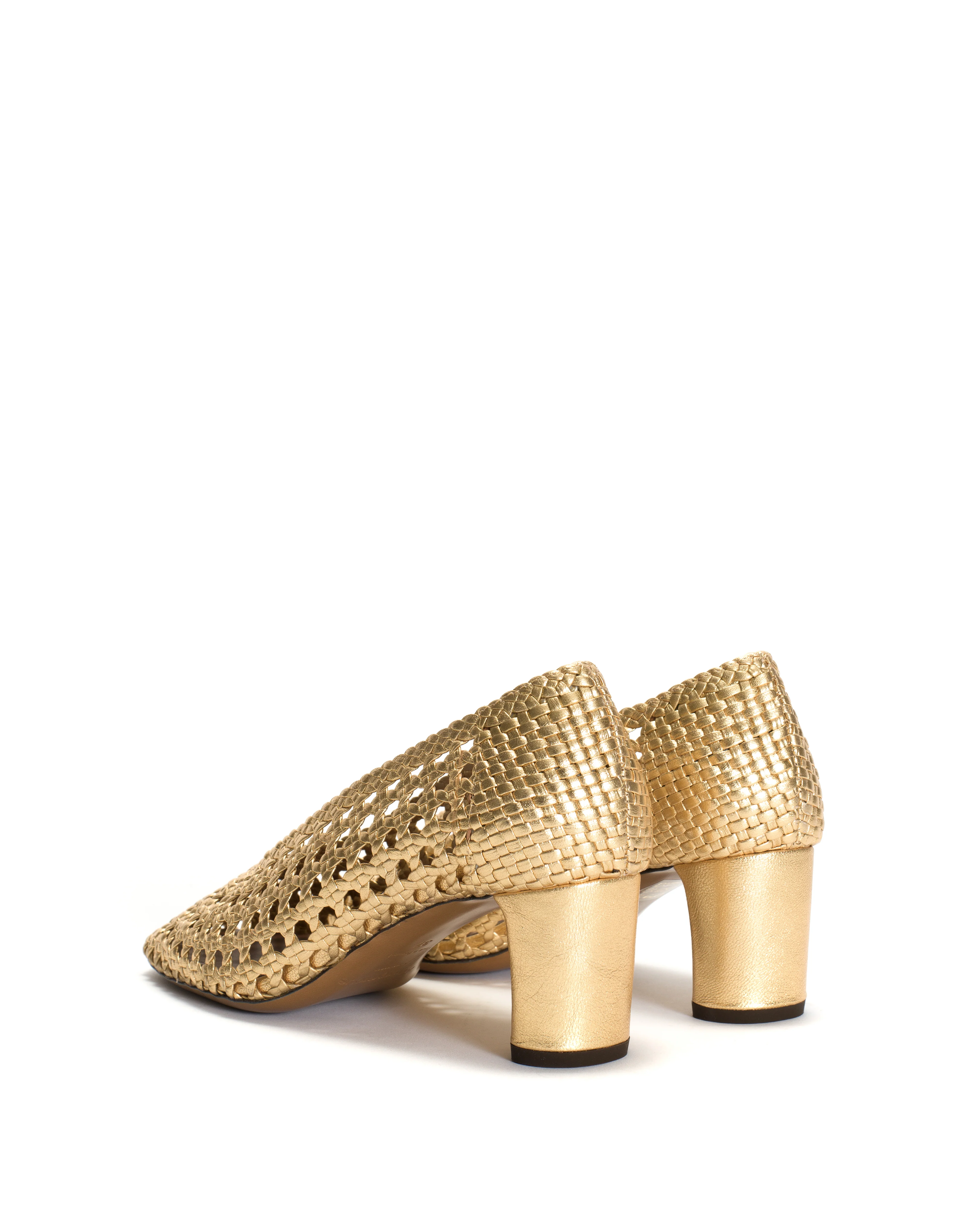 Sessi 60 hand-braided Hand-braided leather Gold - Image 5