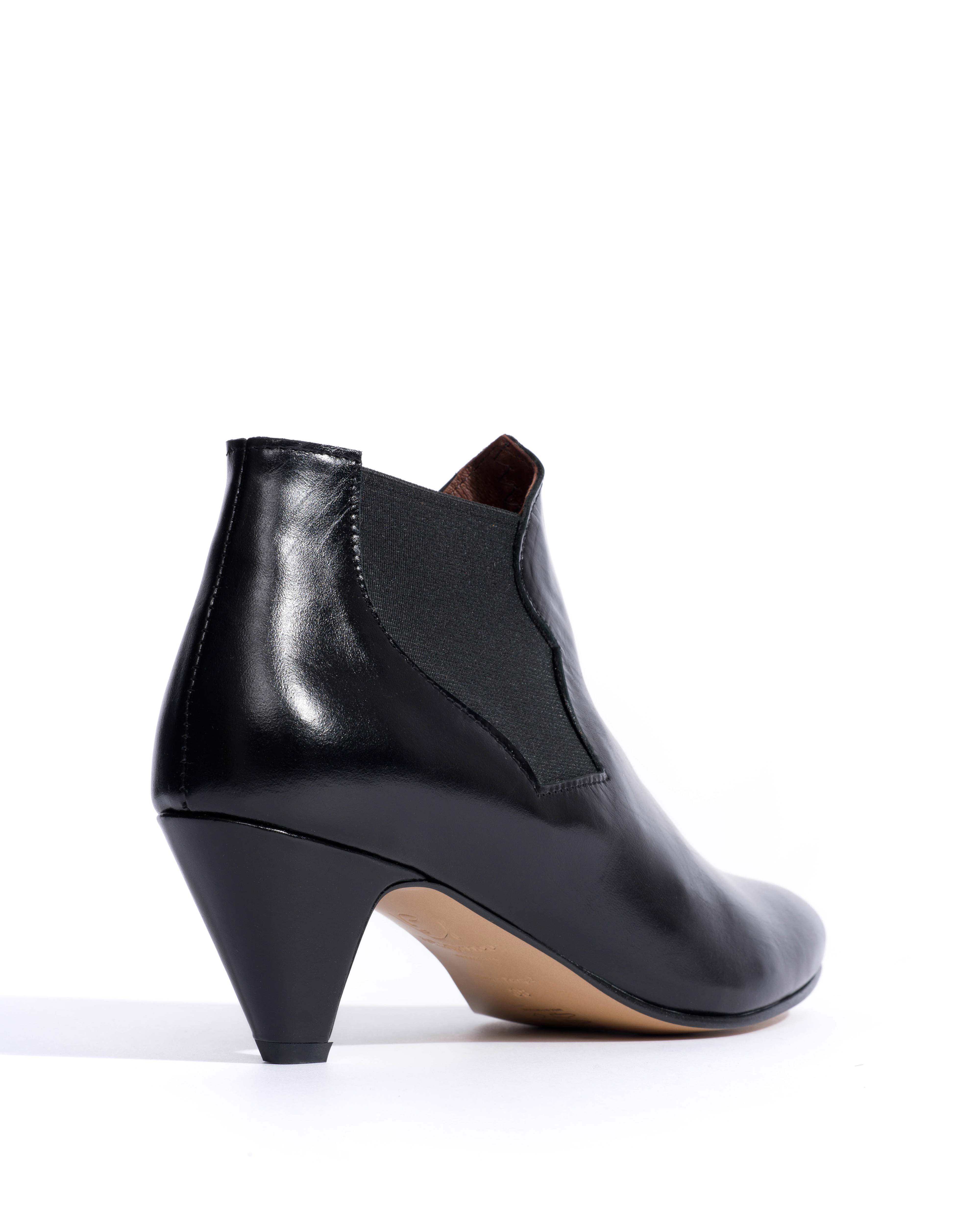 Shalli 50 stiletto Crinkled polished goat Black - Image 3