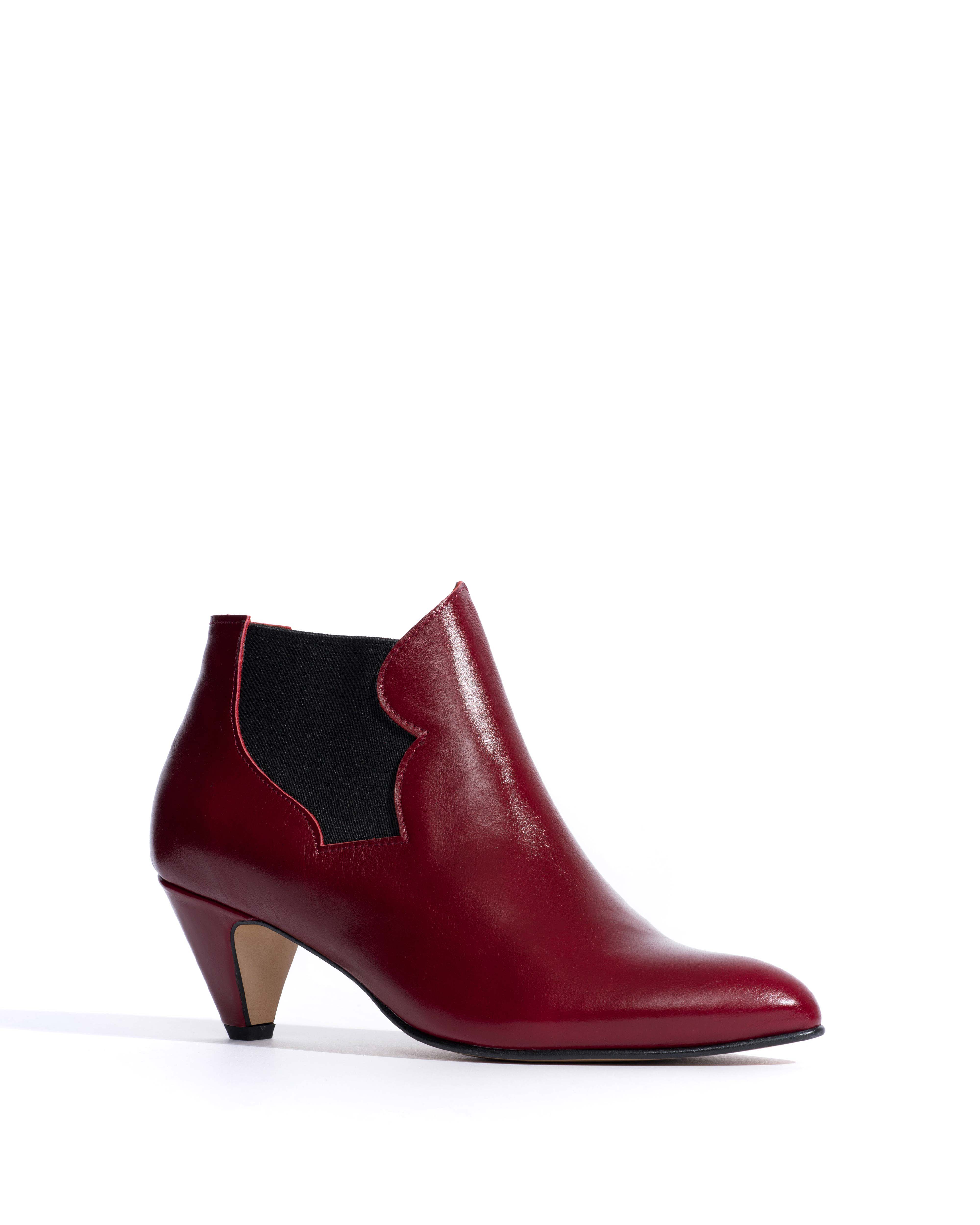 Shalli 50 stiletto Crinkled polished goat Pomegranate - Image 2