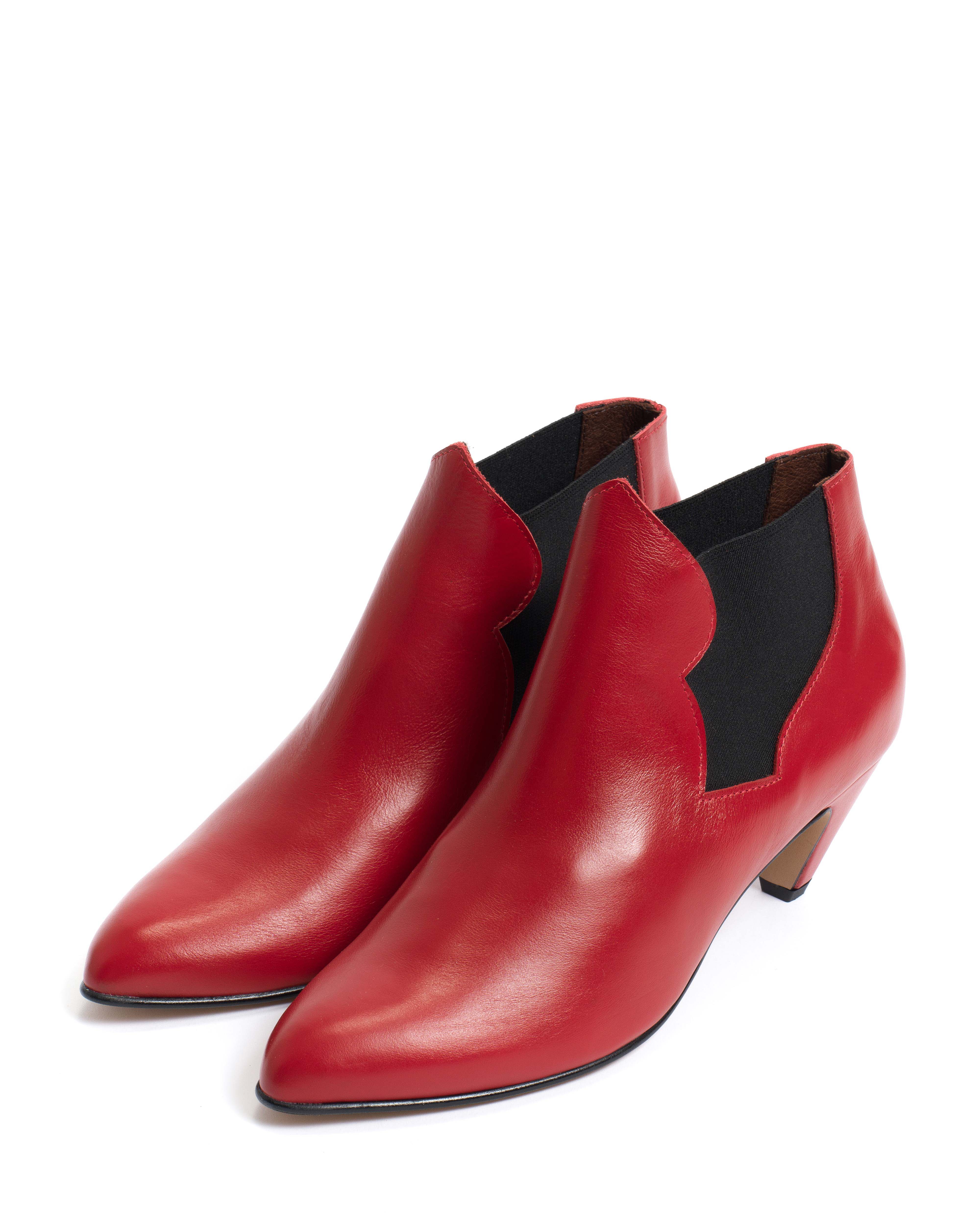 Shalli 50 stiletto Soft calf Ruby red - Image 2