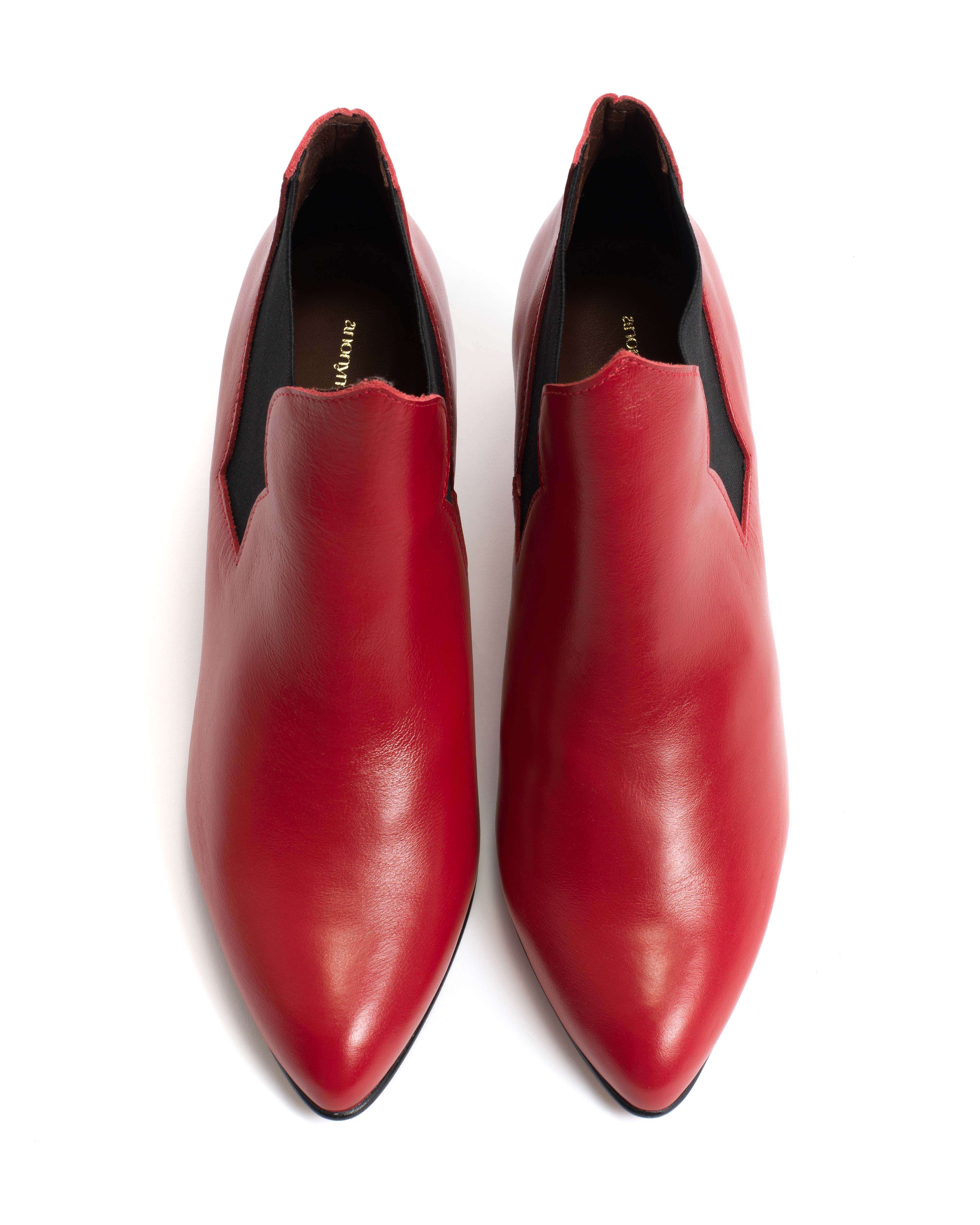 Shalli 50 stiletto Soft calf Ruby red - Image 3