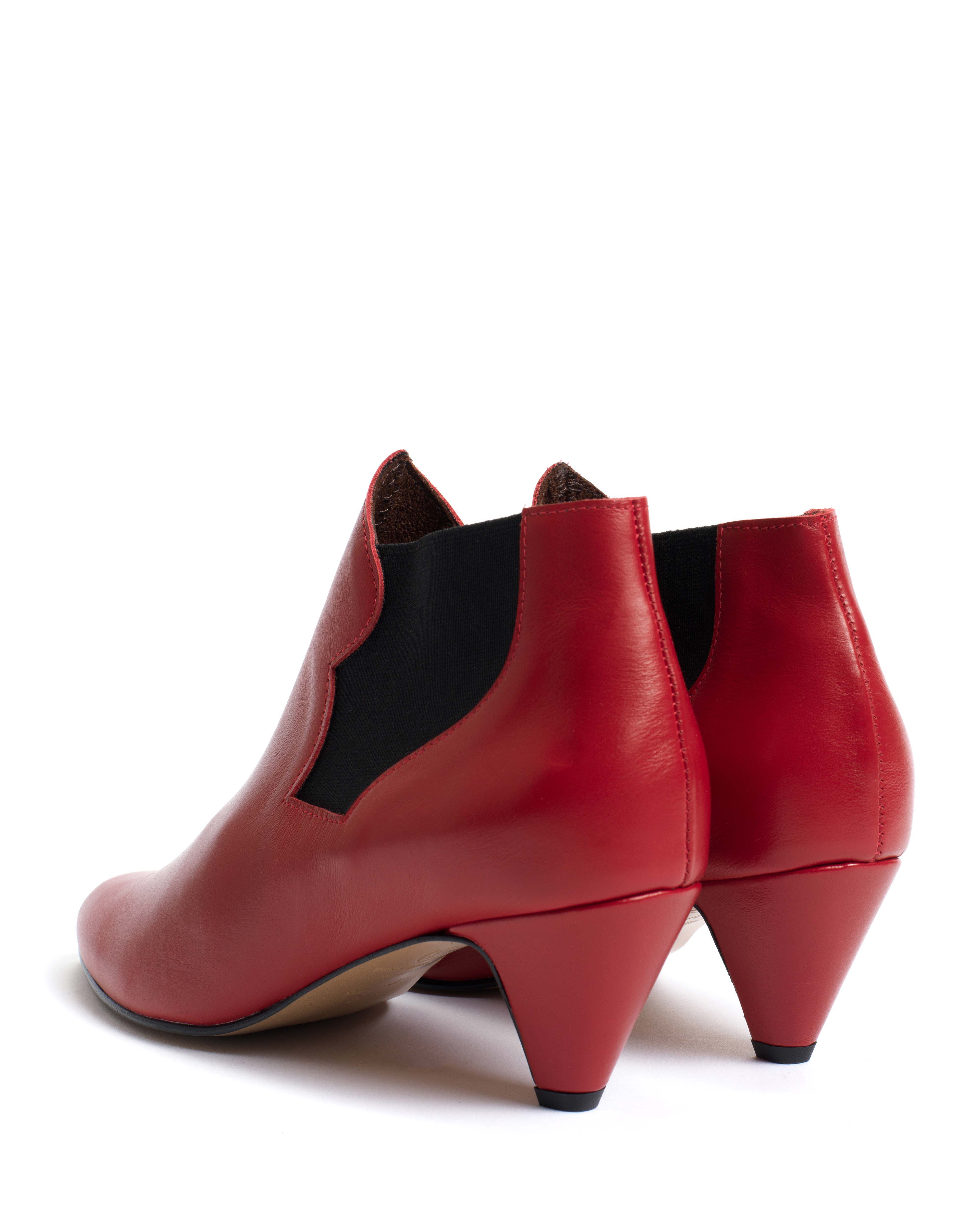 Shalli 50 stiletto Soft calf Ruby red - Image 4