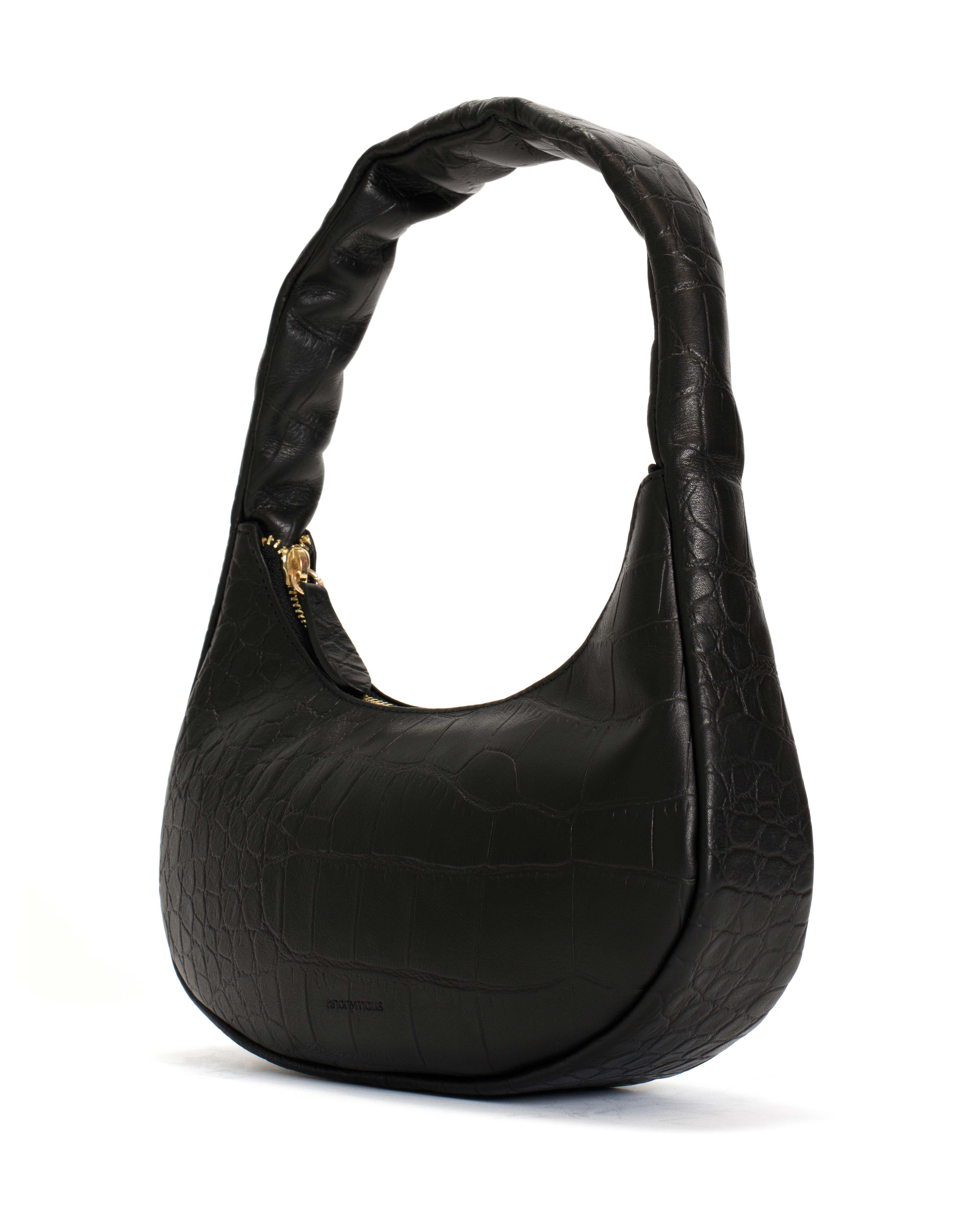 Shane petite pillow bag Alligator calf Black - Image 2