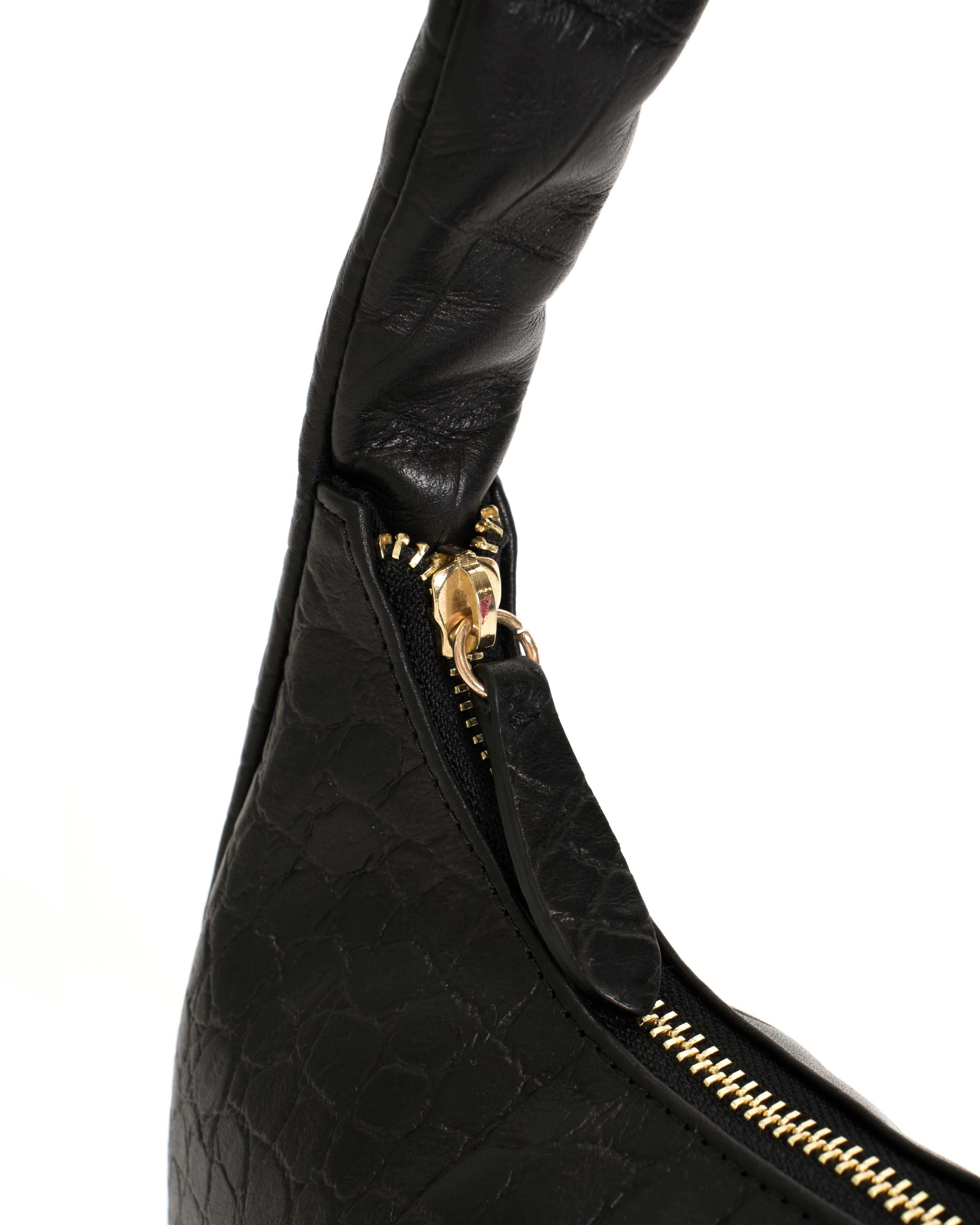 Shane petite pillow bag Alligator calf Black - Image 3