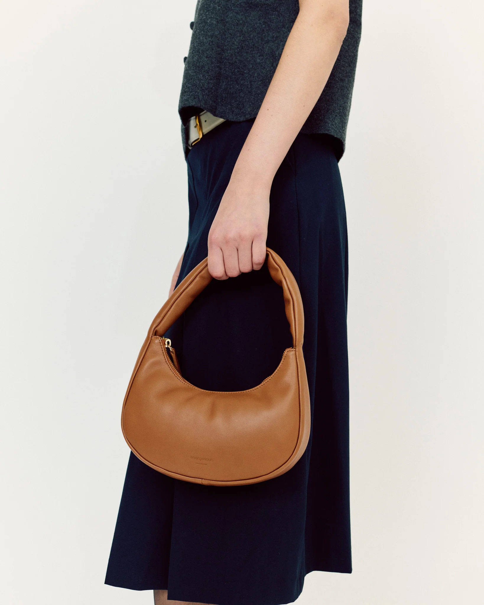 Shane petite pillow bag Soft calf Camel - Image 3