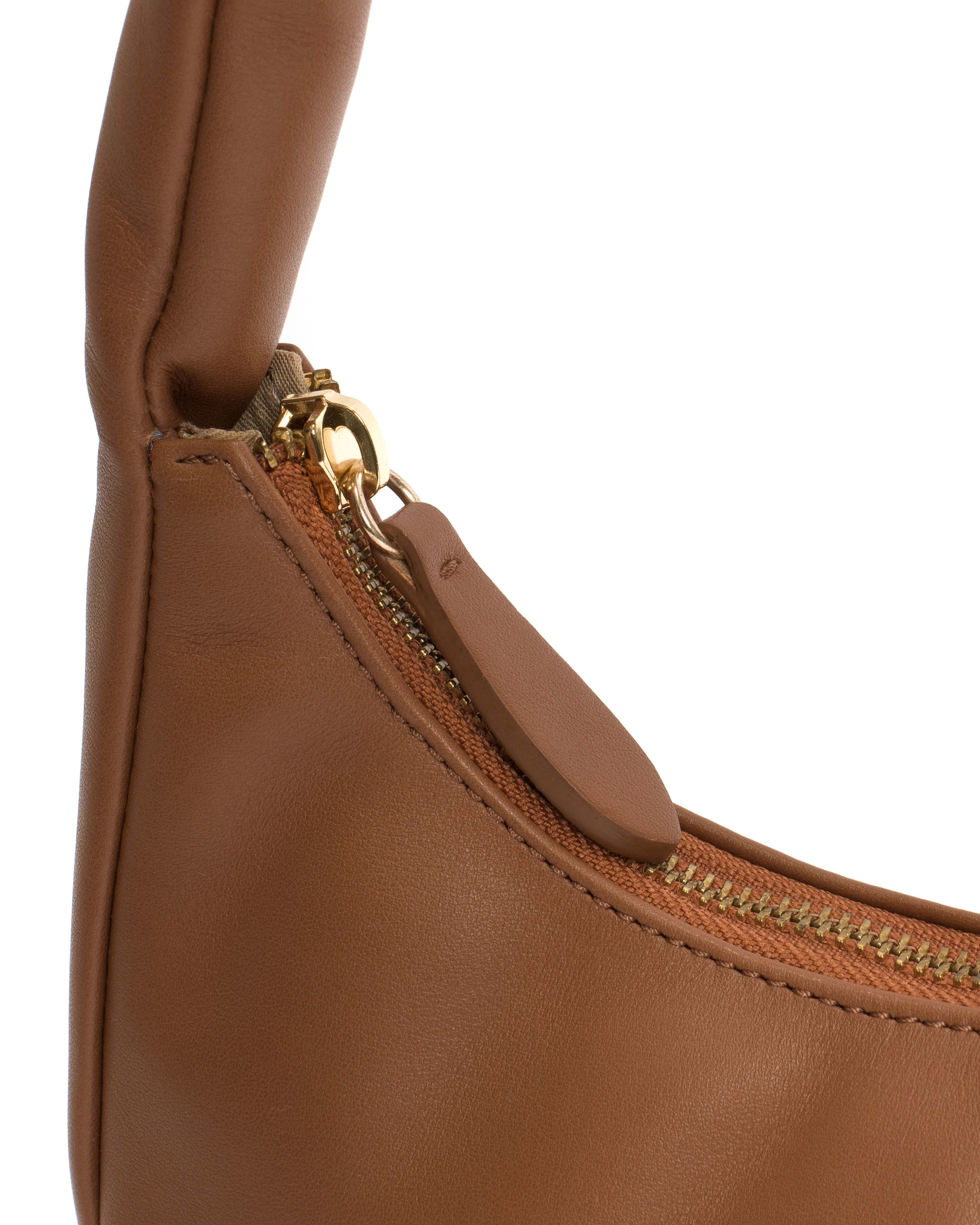 Shane petite pillow bag Soft calf Camel - Image 5