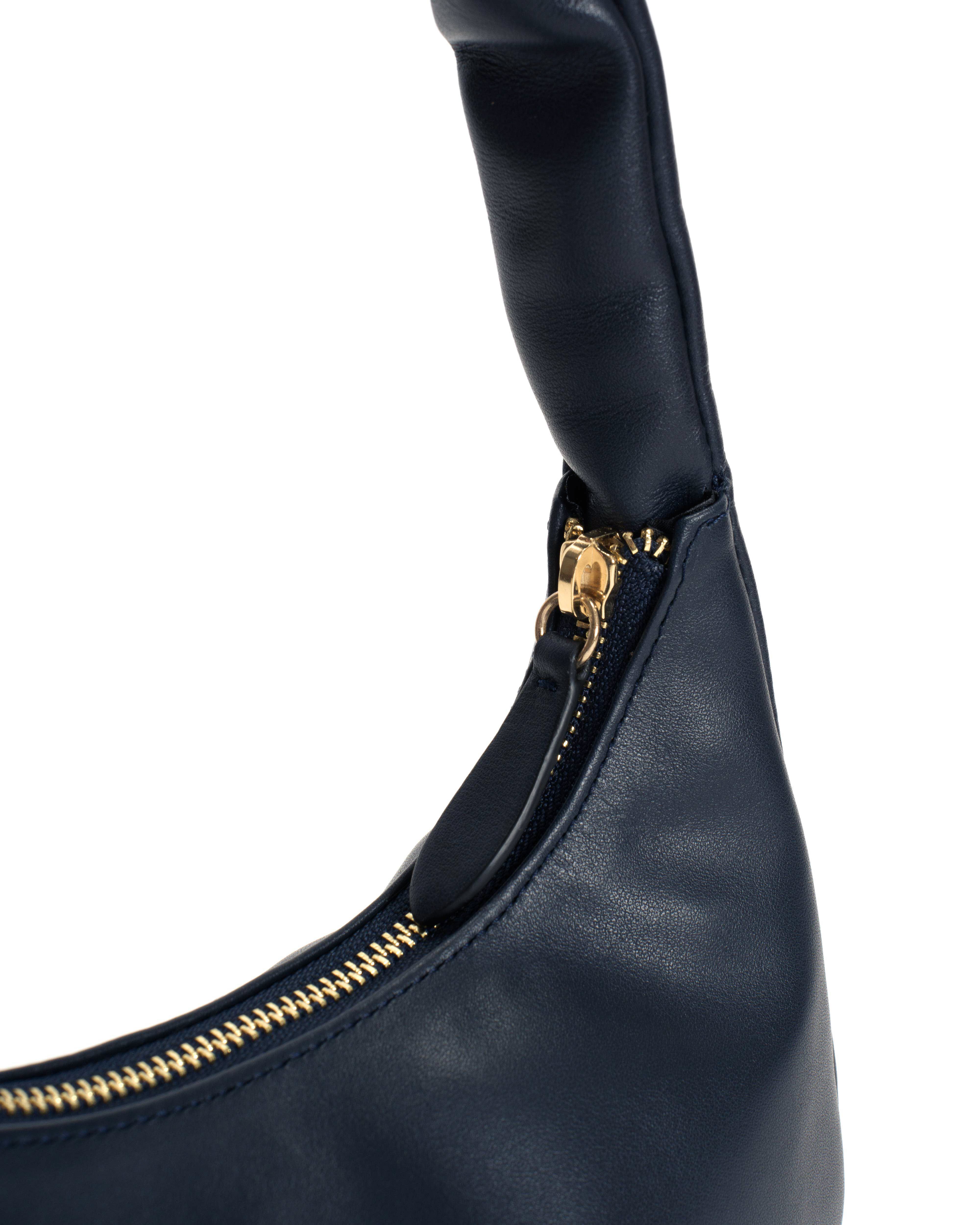 Shane petite pillow bag Soft calf Dark blue - Image 4