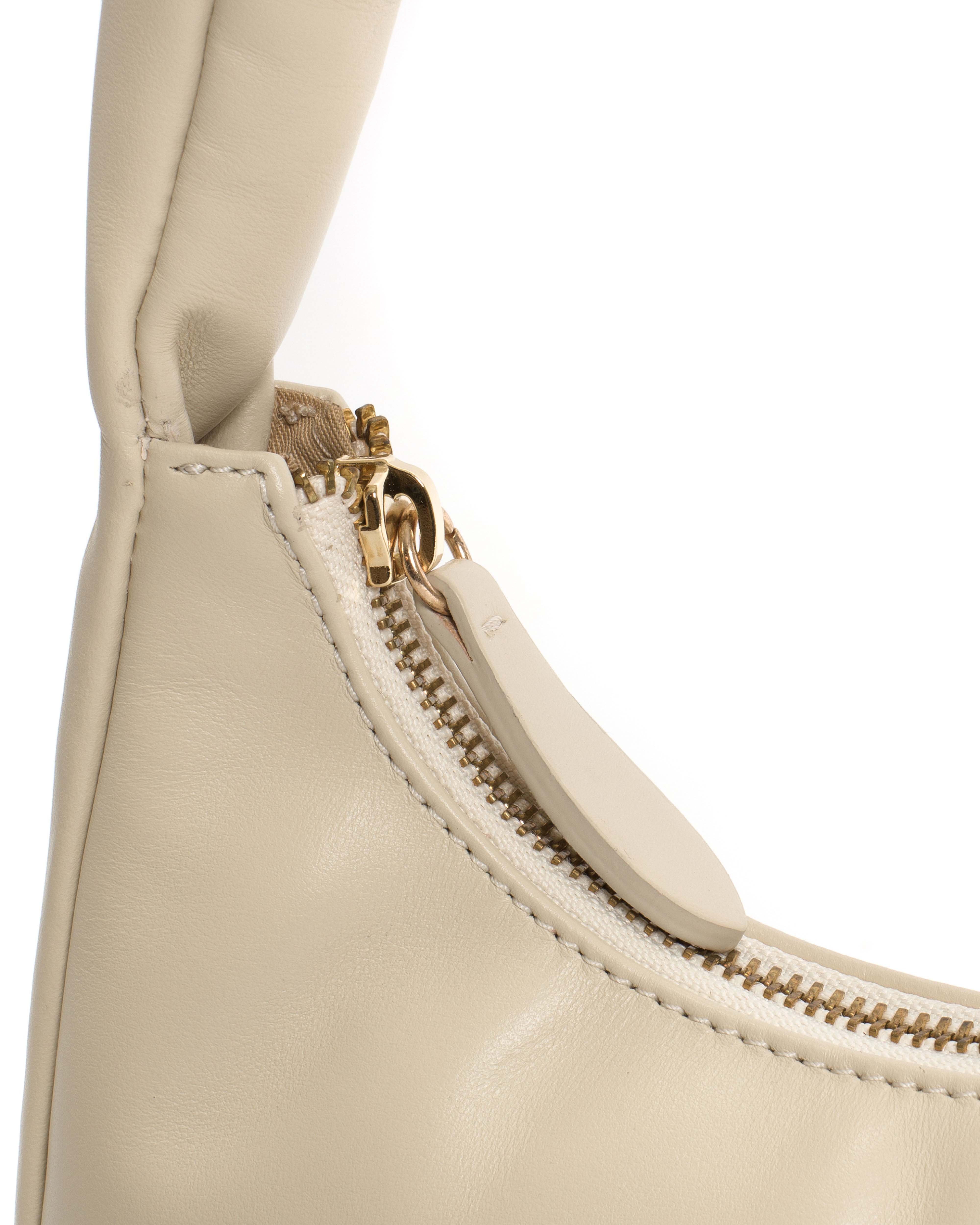 Shane petite pillow bag Soft calf White sand - Image 4