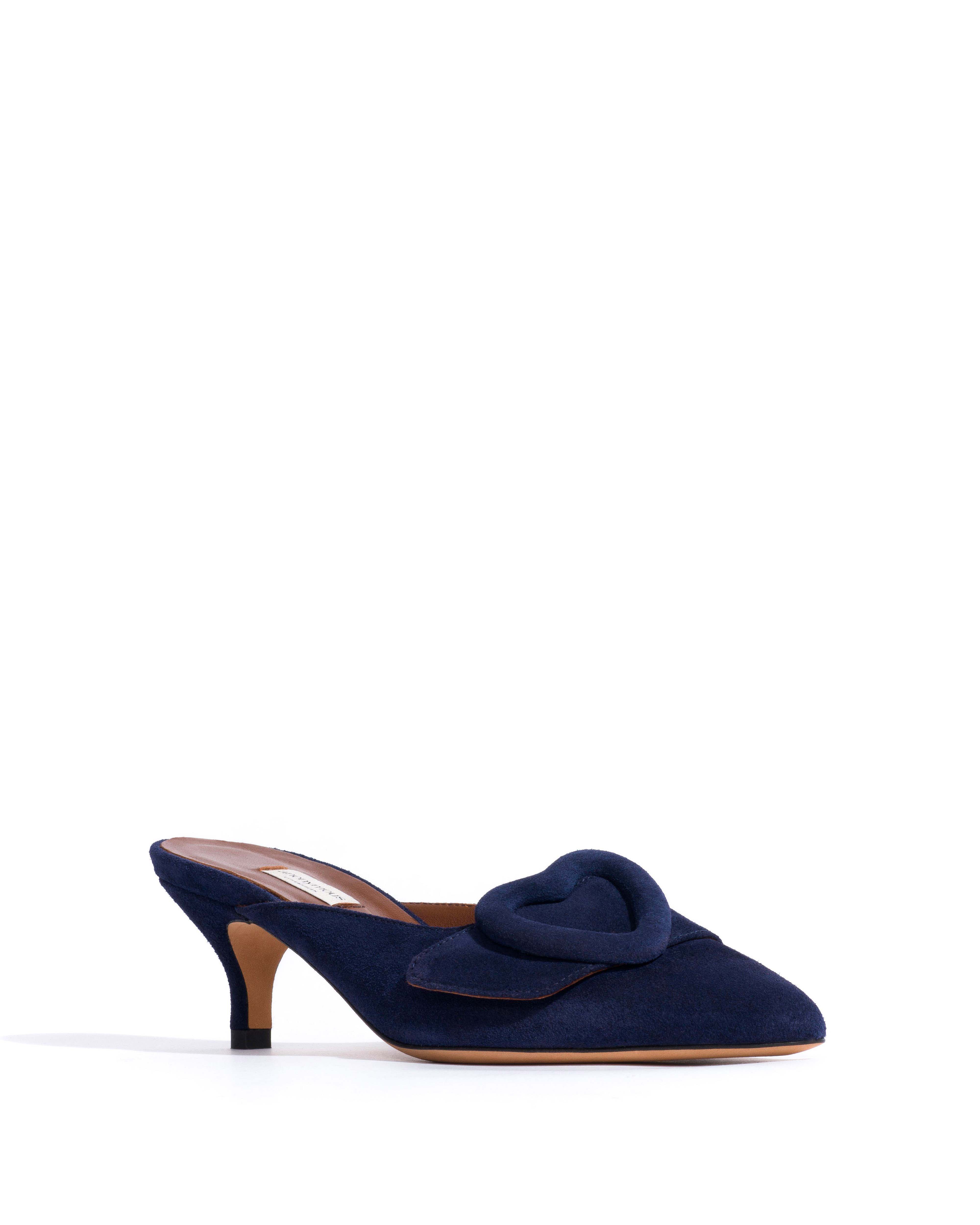 Shila 50 kitten Calf suede Ink blue - Image 2