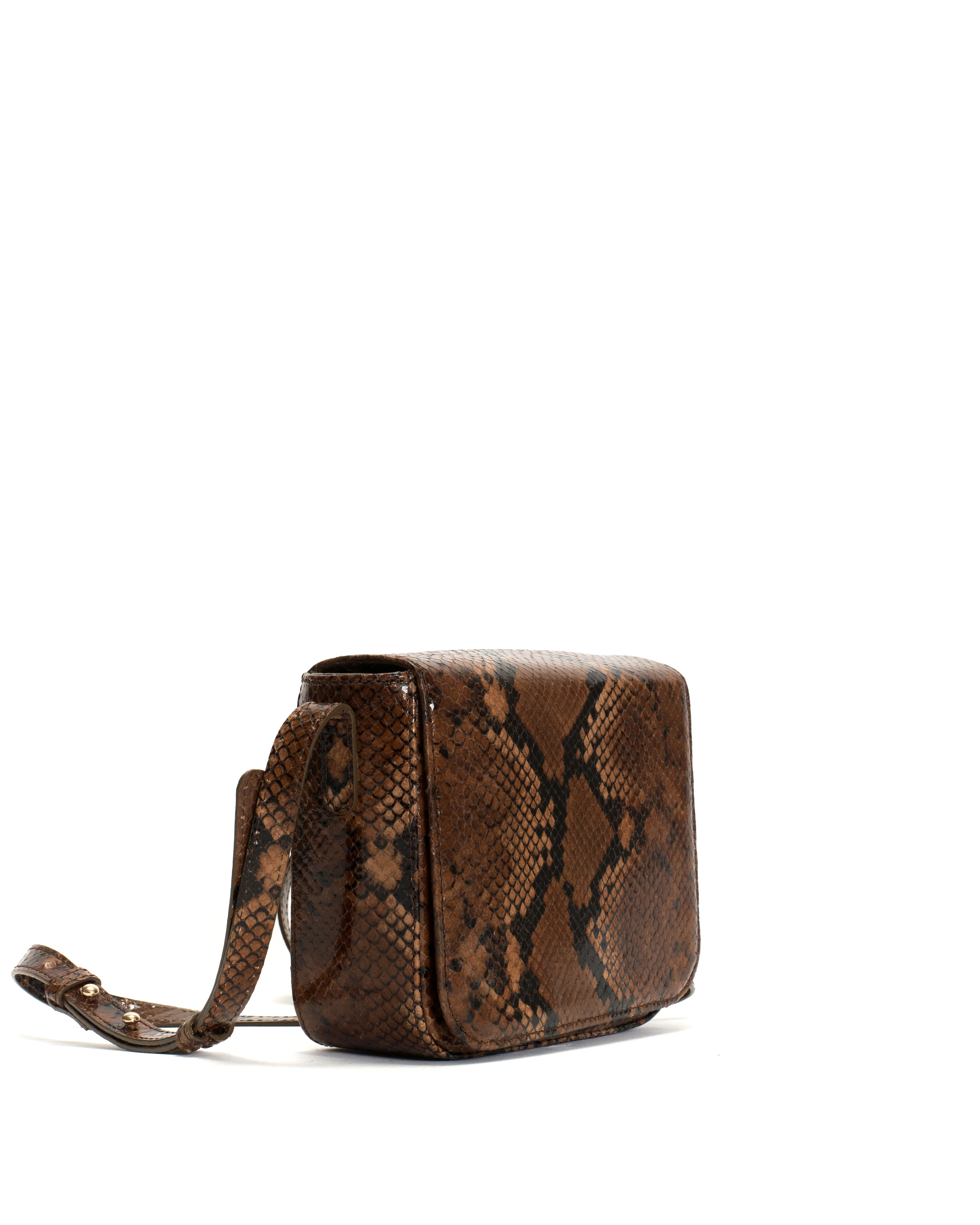Sicha crossover bag Snake calf Hazelnut - Image 2