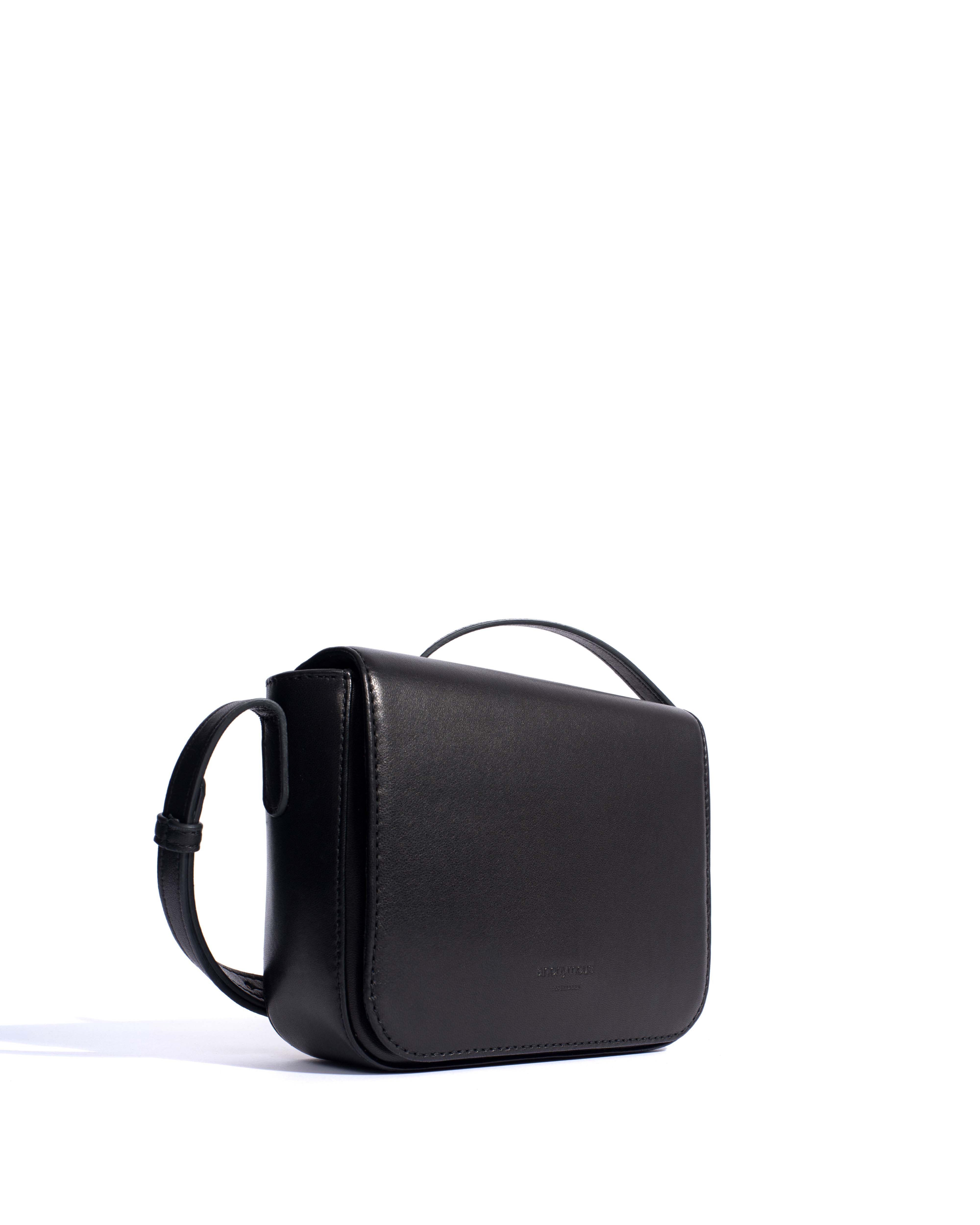 Sicha interlace crossover bag Shiny lamb Black - Image 2