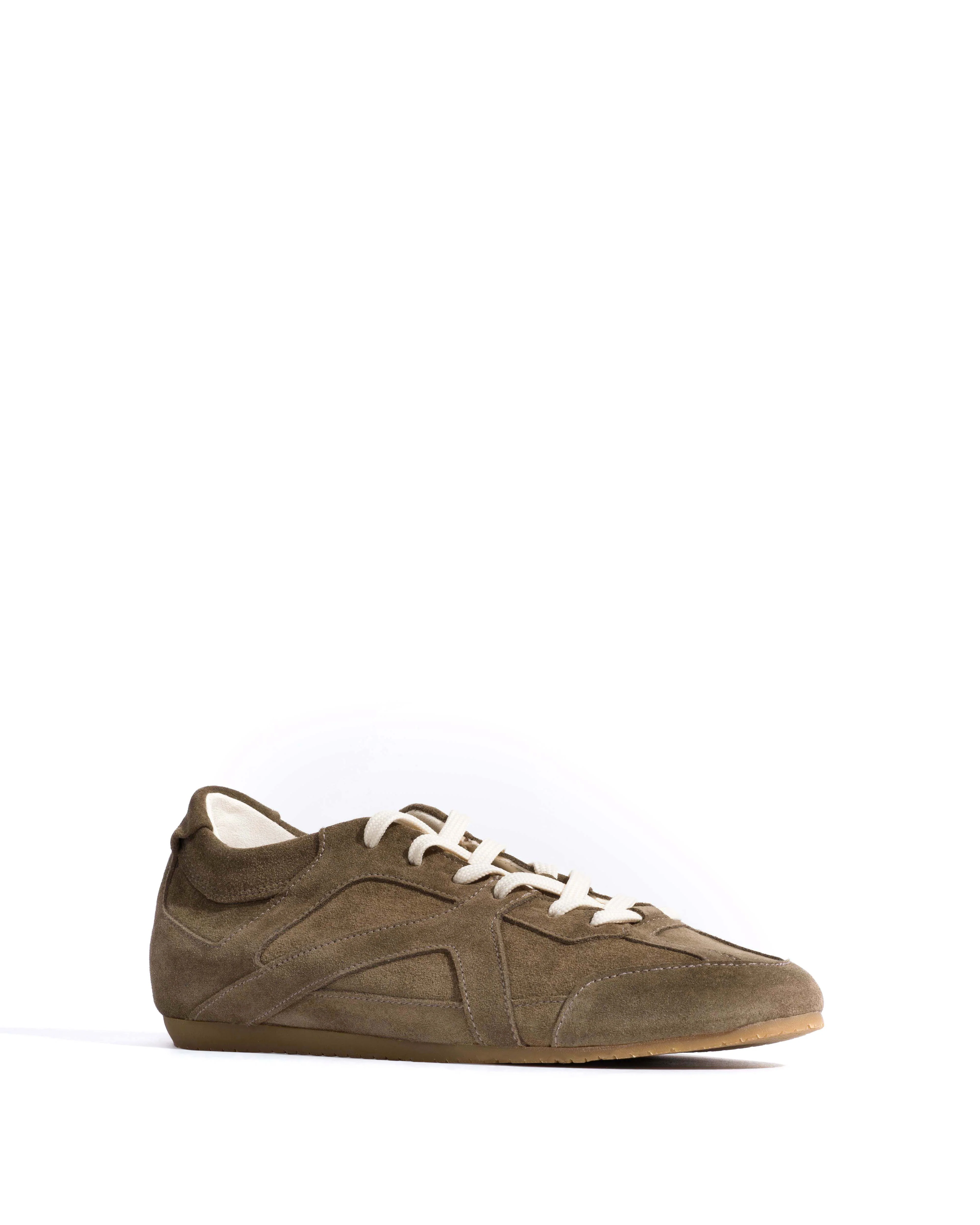 Sneakerina Calf suede Dried olive - Image 2