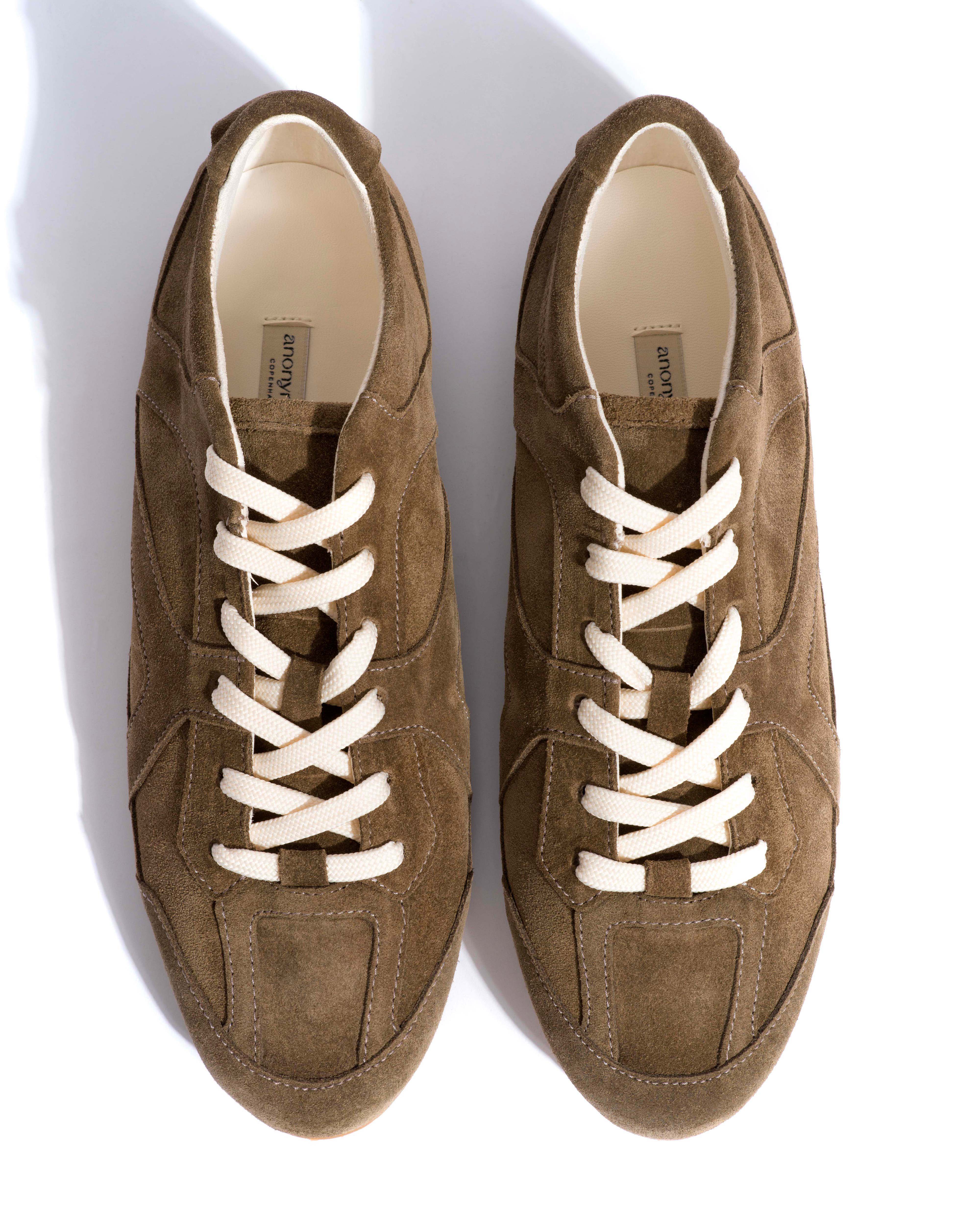 Sneakerina Calf suede Dried olive - Image 4
