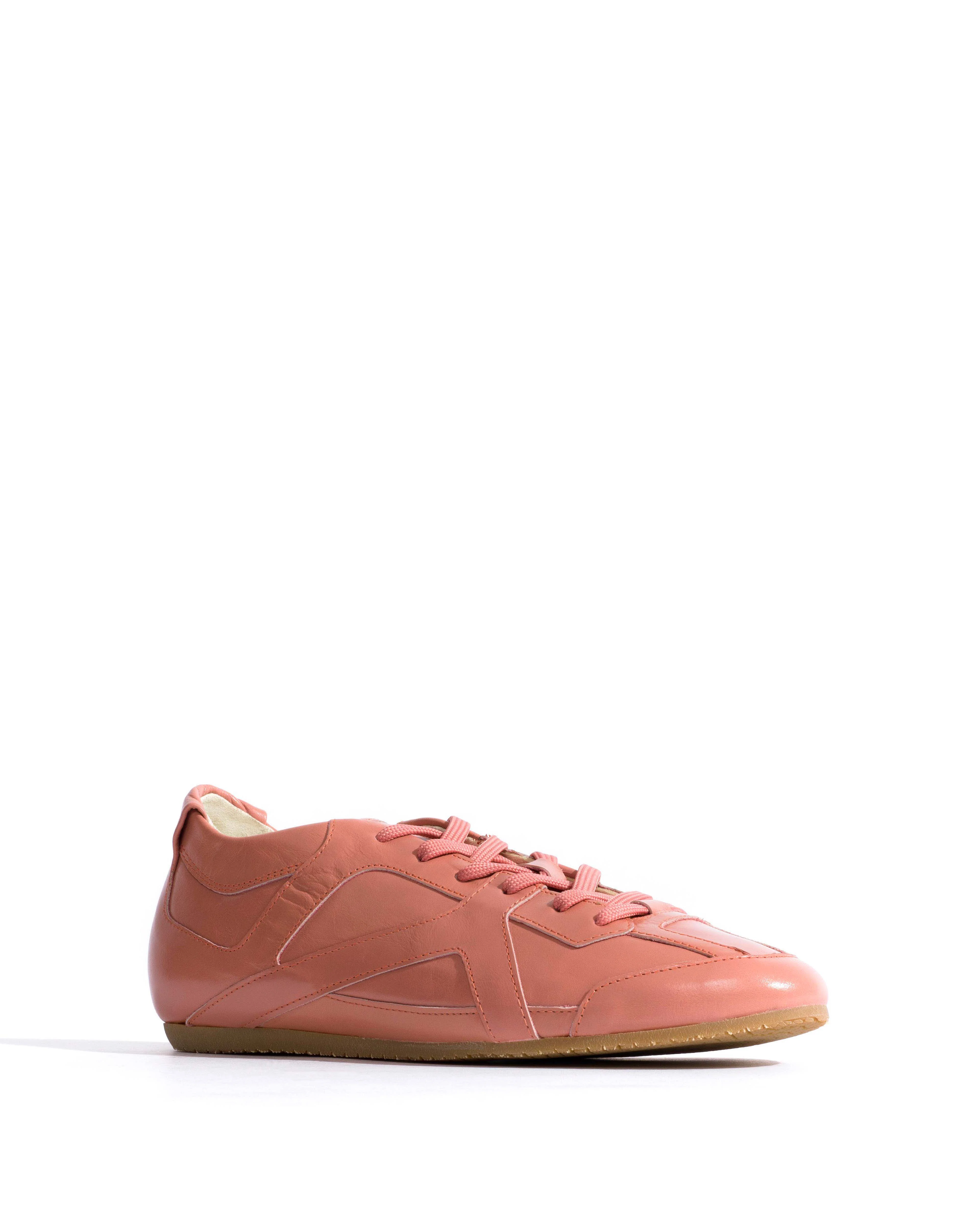 Sneakerina Crinkled polished goat Misty coral - Image 2