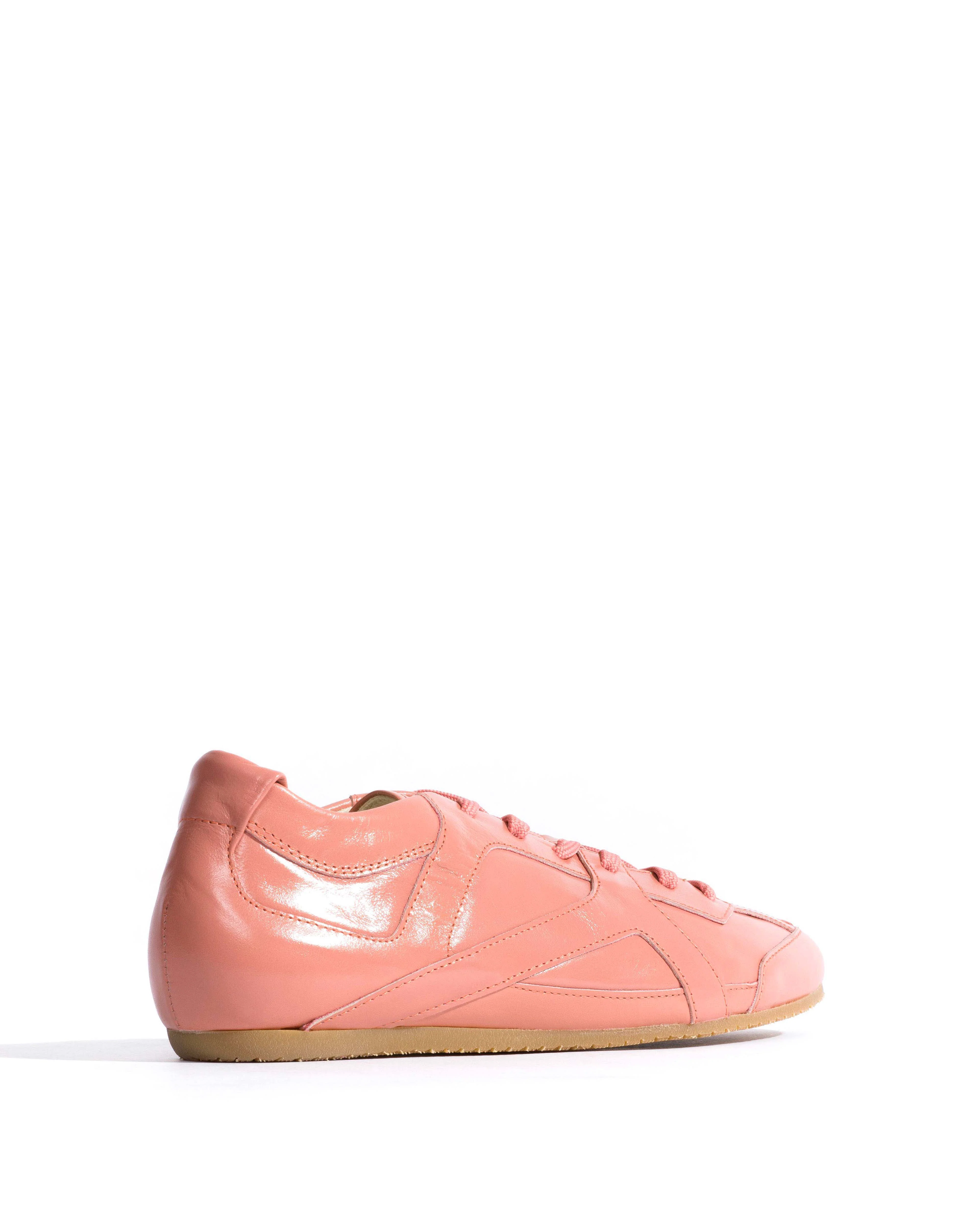 Sneakerina Crinkled polished goat Misty coral - Image 3