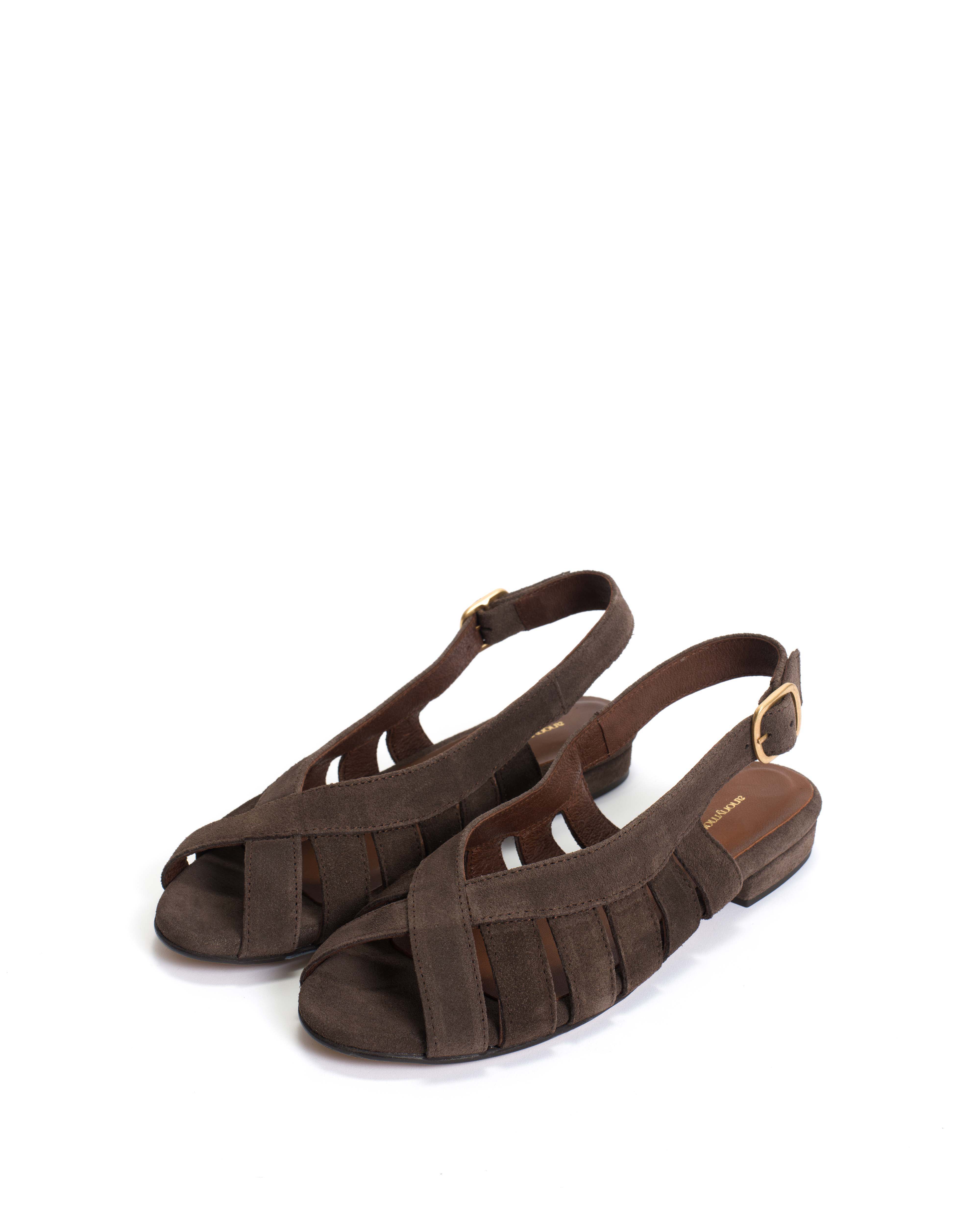 Sophie 20 Calf suede Coffee brown - Image 2