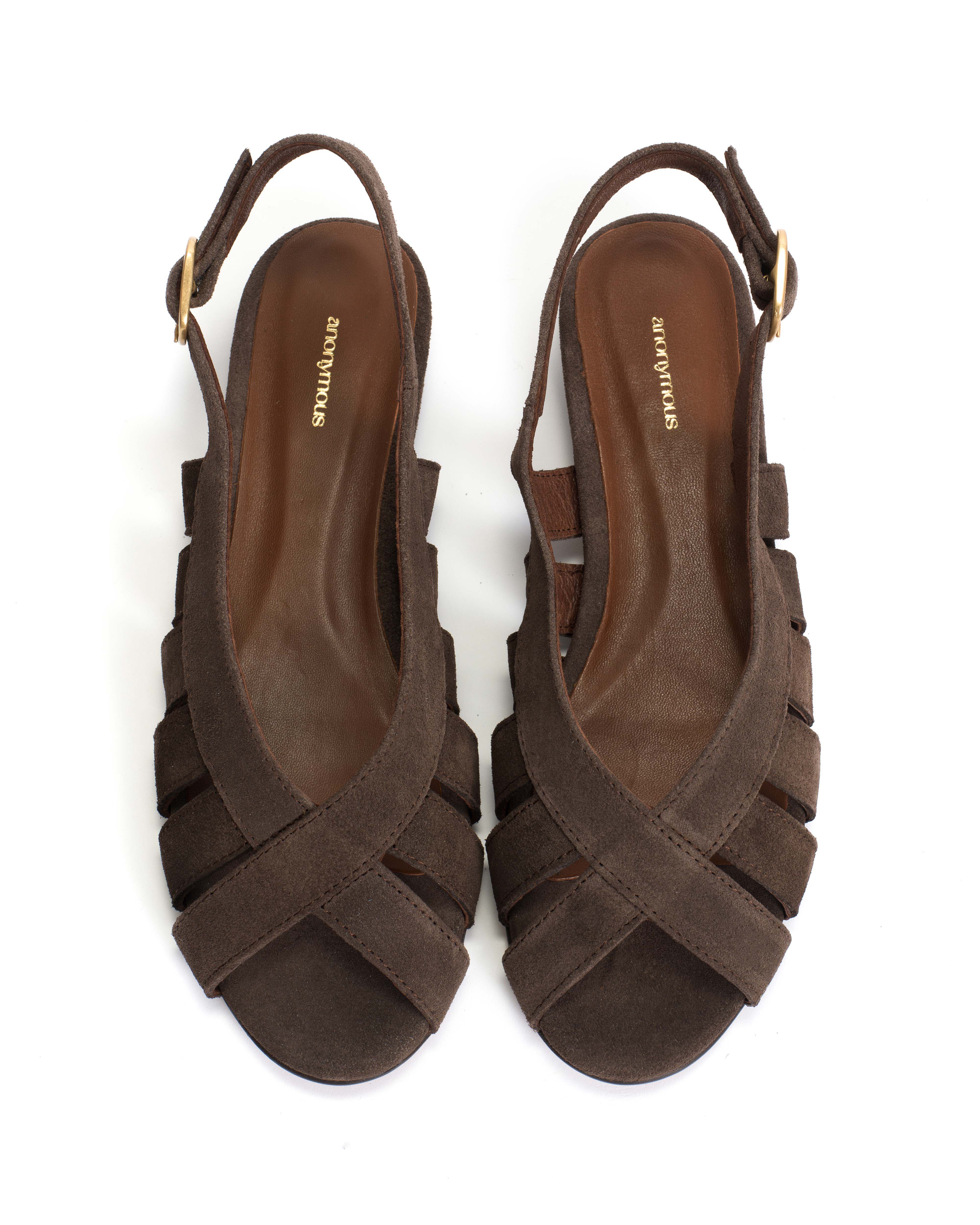 Sophie 20 Calf suede Coffee brown - Image 3