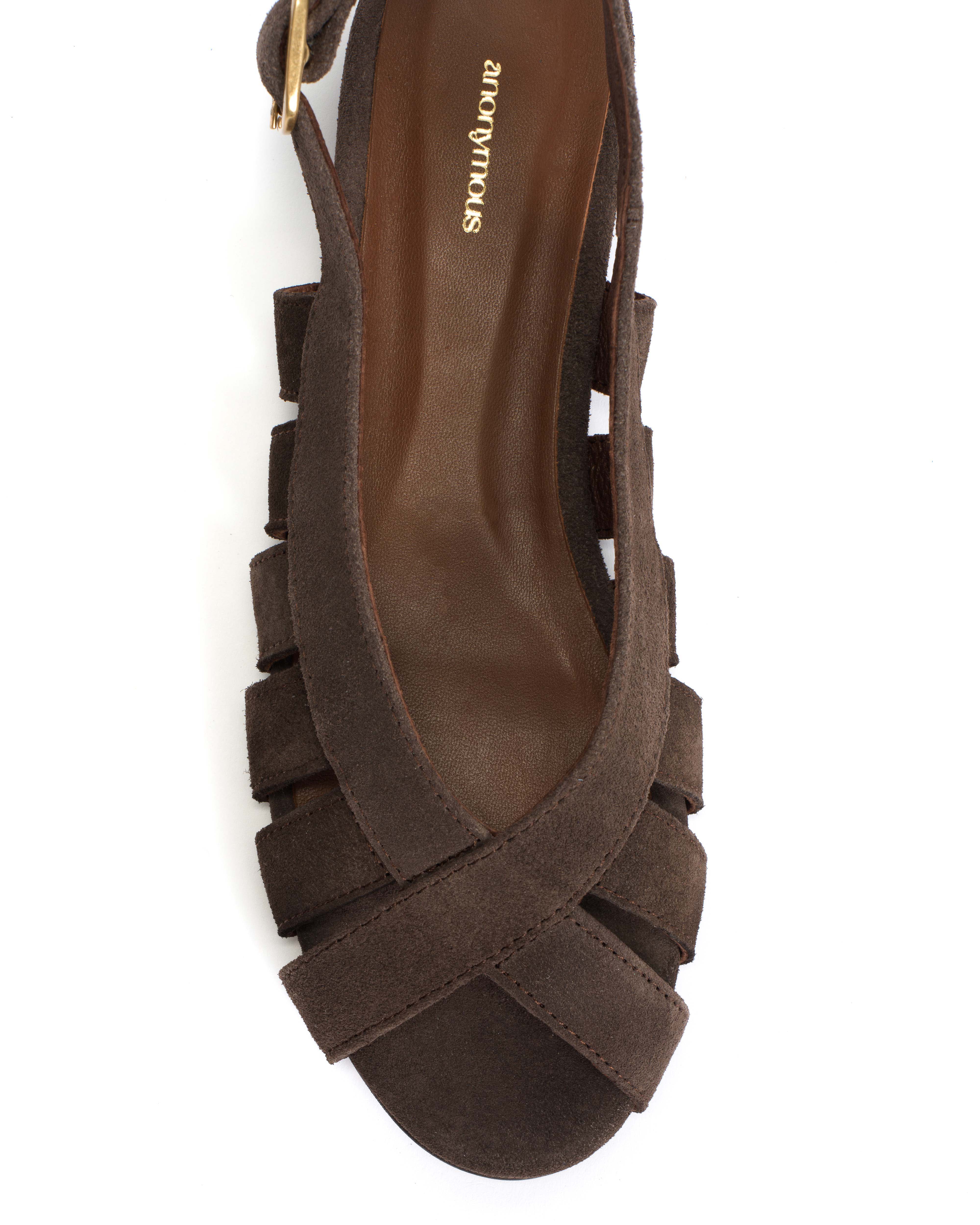 Sophie 20 Calf suede Coffee brown - Image 6