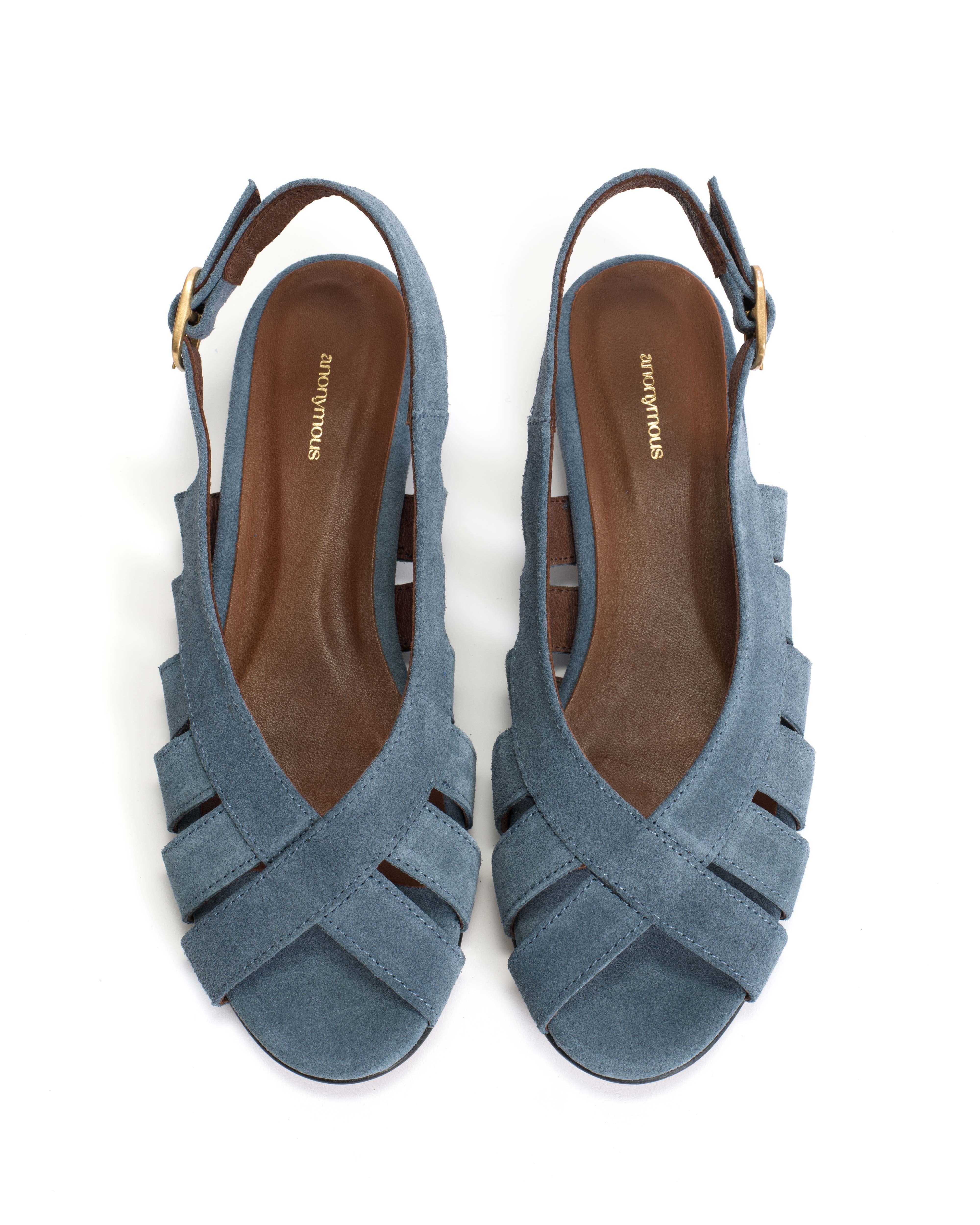 Sophie 20 Calf suede Denim blue - Image 4