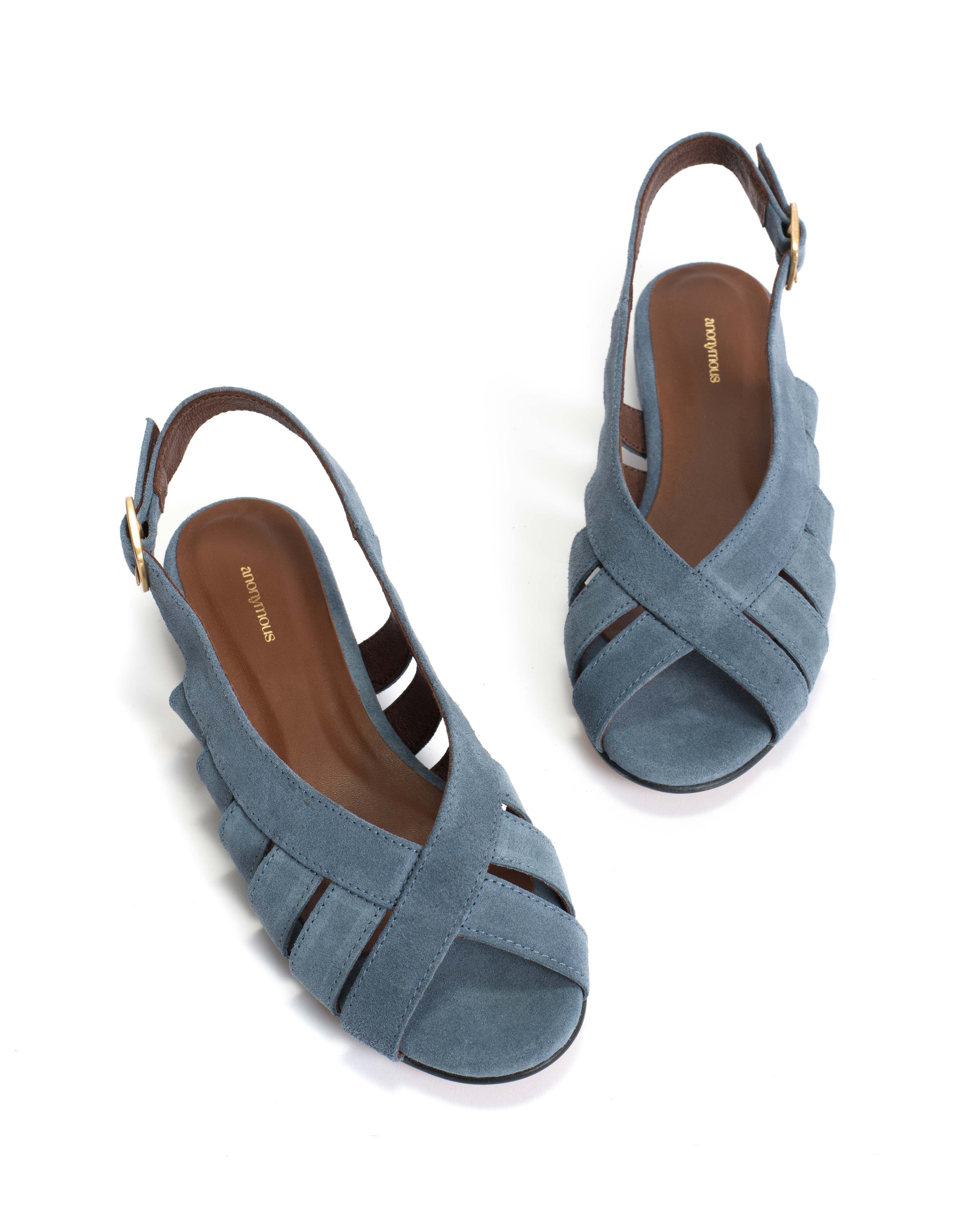 Sophie 20 Calf suede Denim blue - Image 6