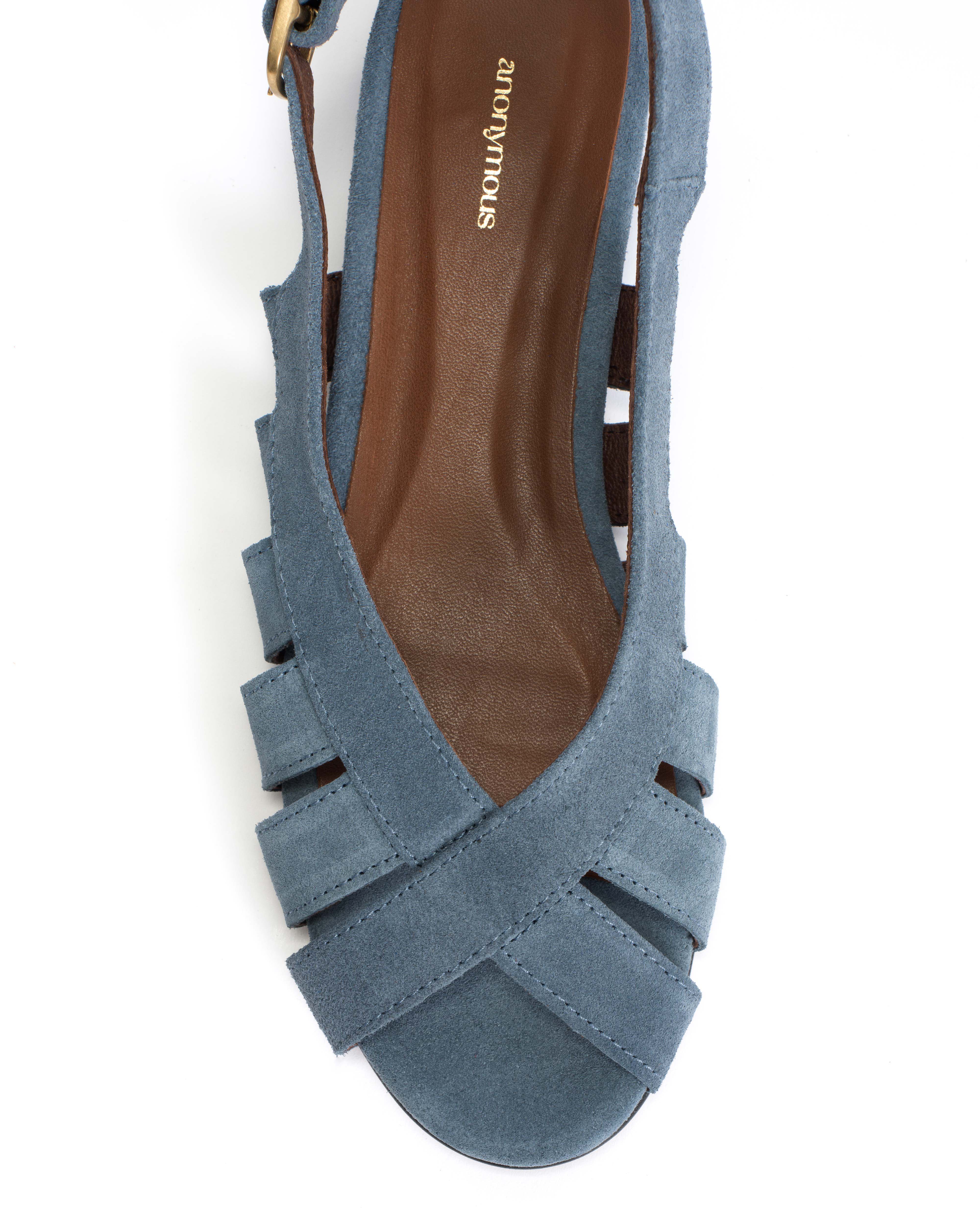 Sophie 20 Calf suede Denim blue - Image 7