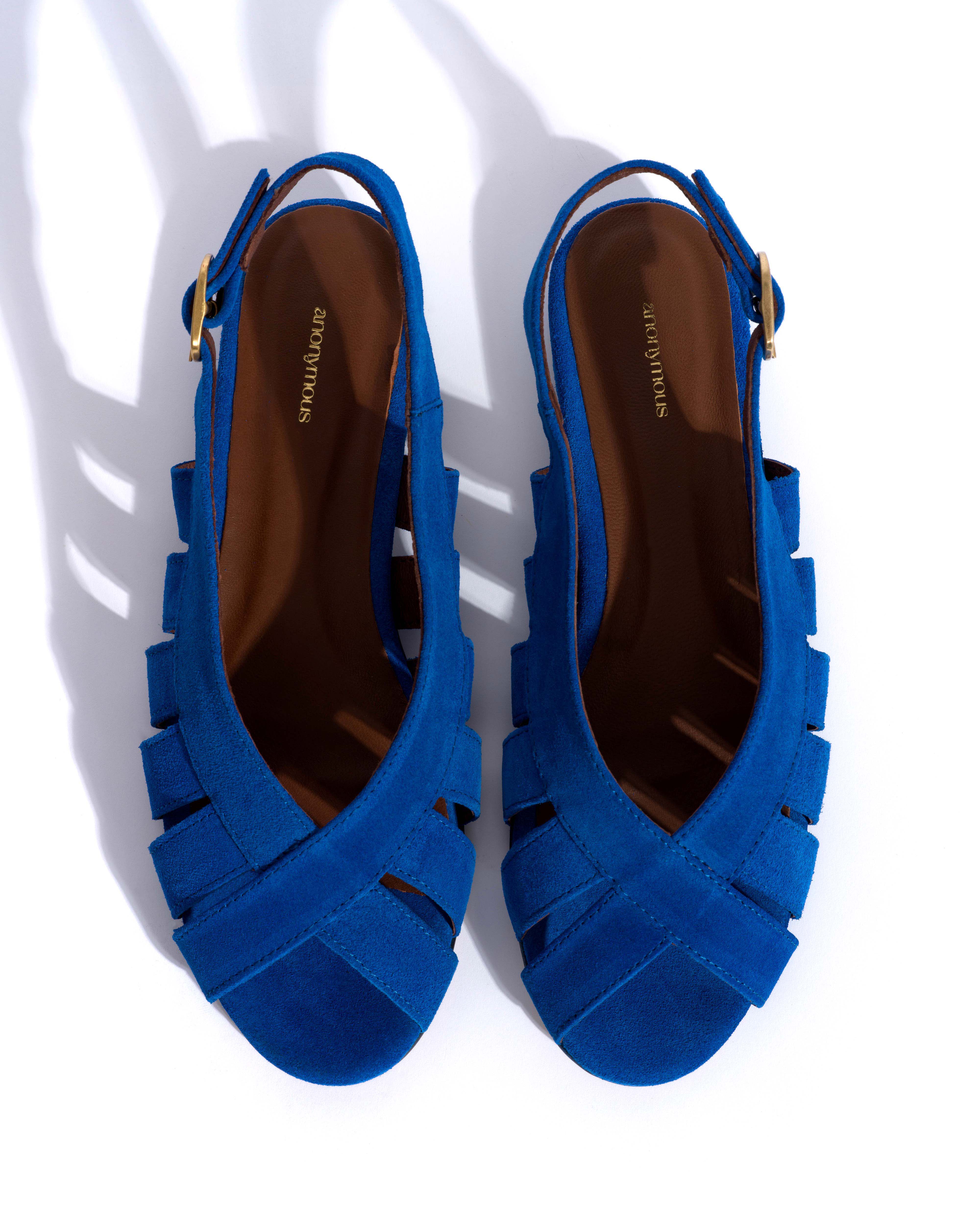 Sophie 20 Calf suede Electric blue - Image 5