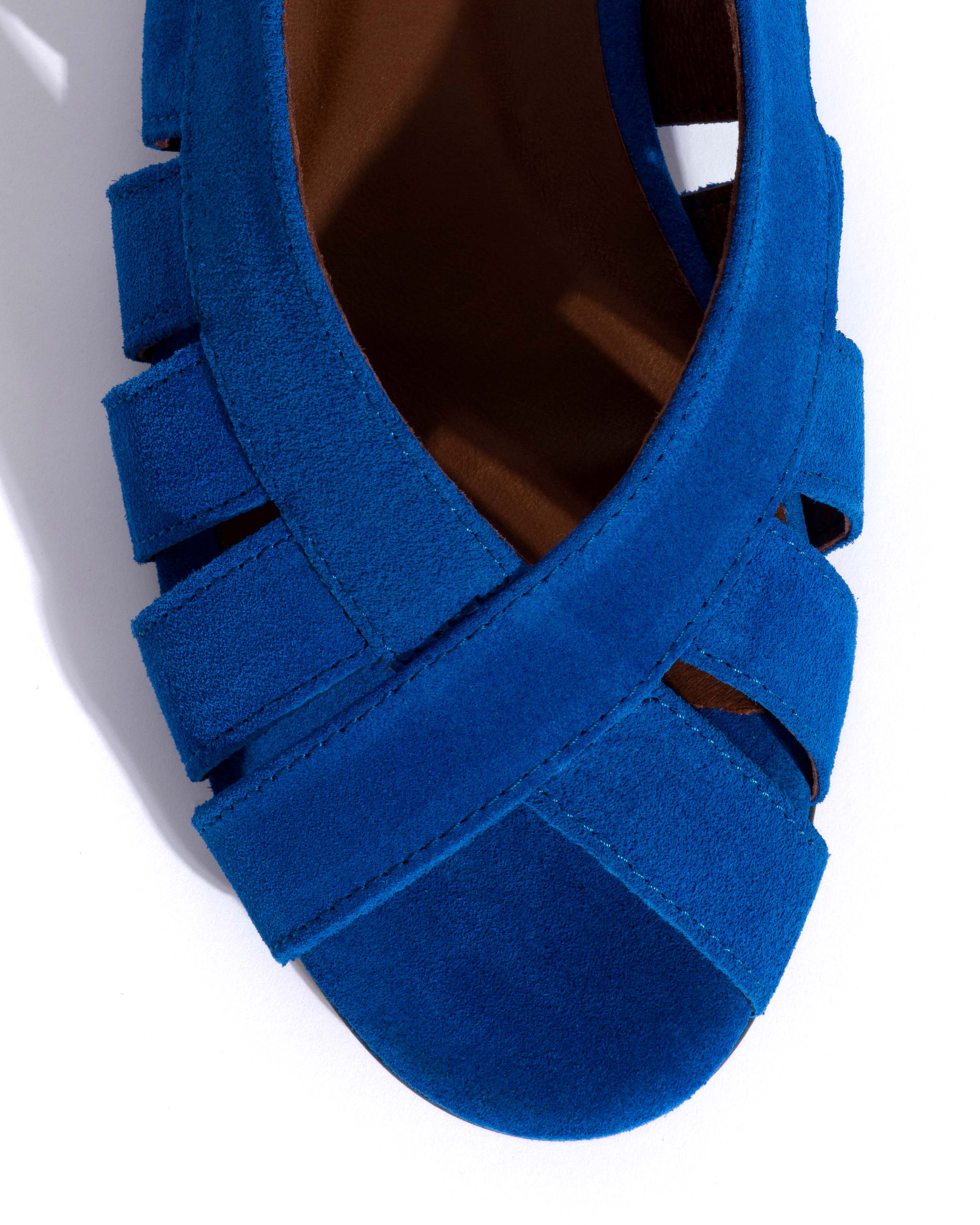 Sophie 20 Calf suede Electric blue - Image 6