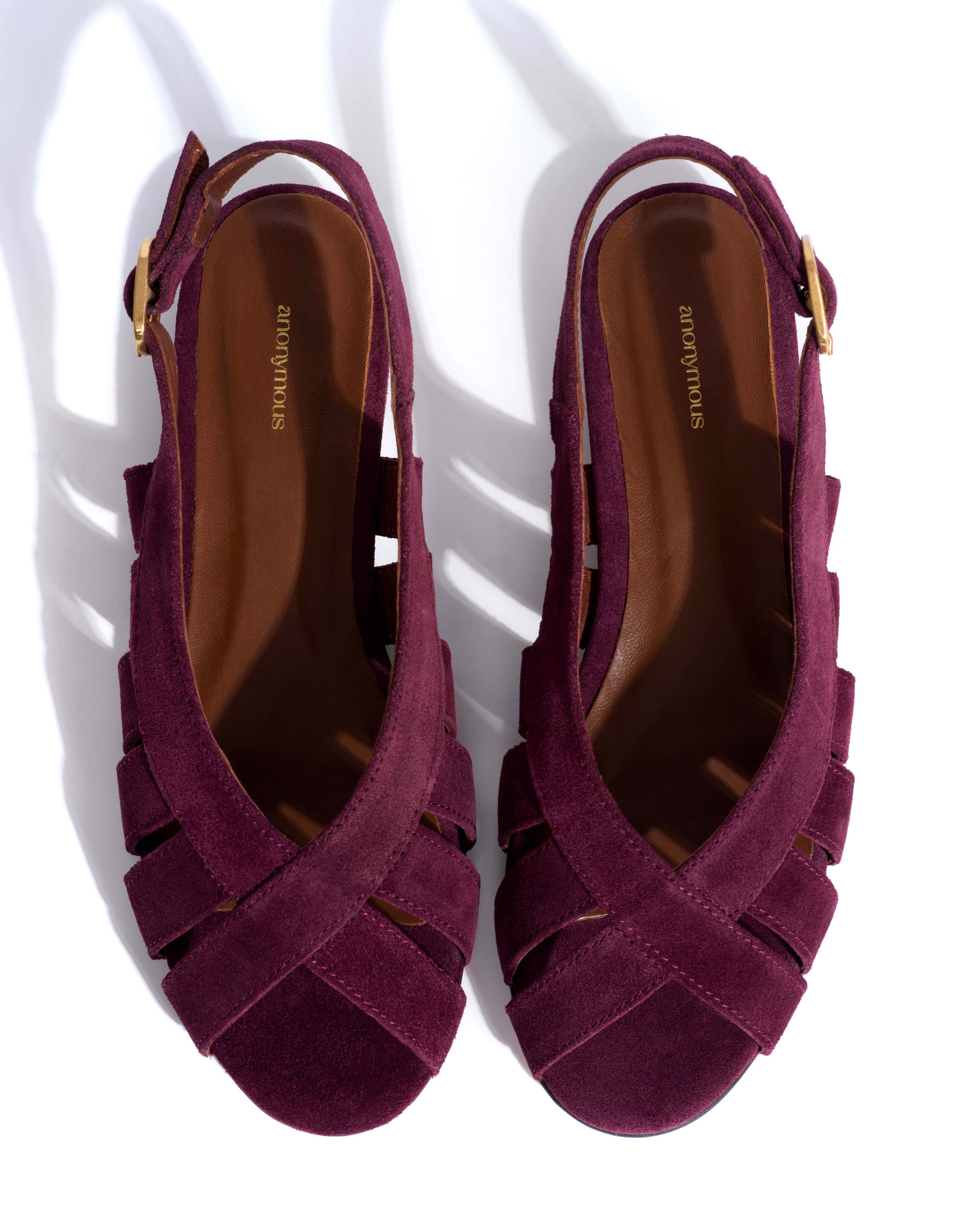Sophie 20 Calf suede Fig purple - Image 4