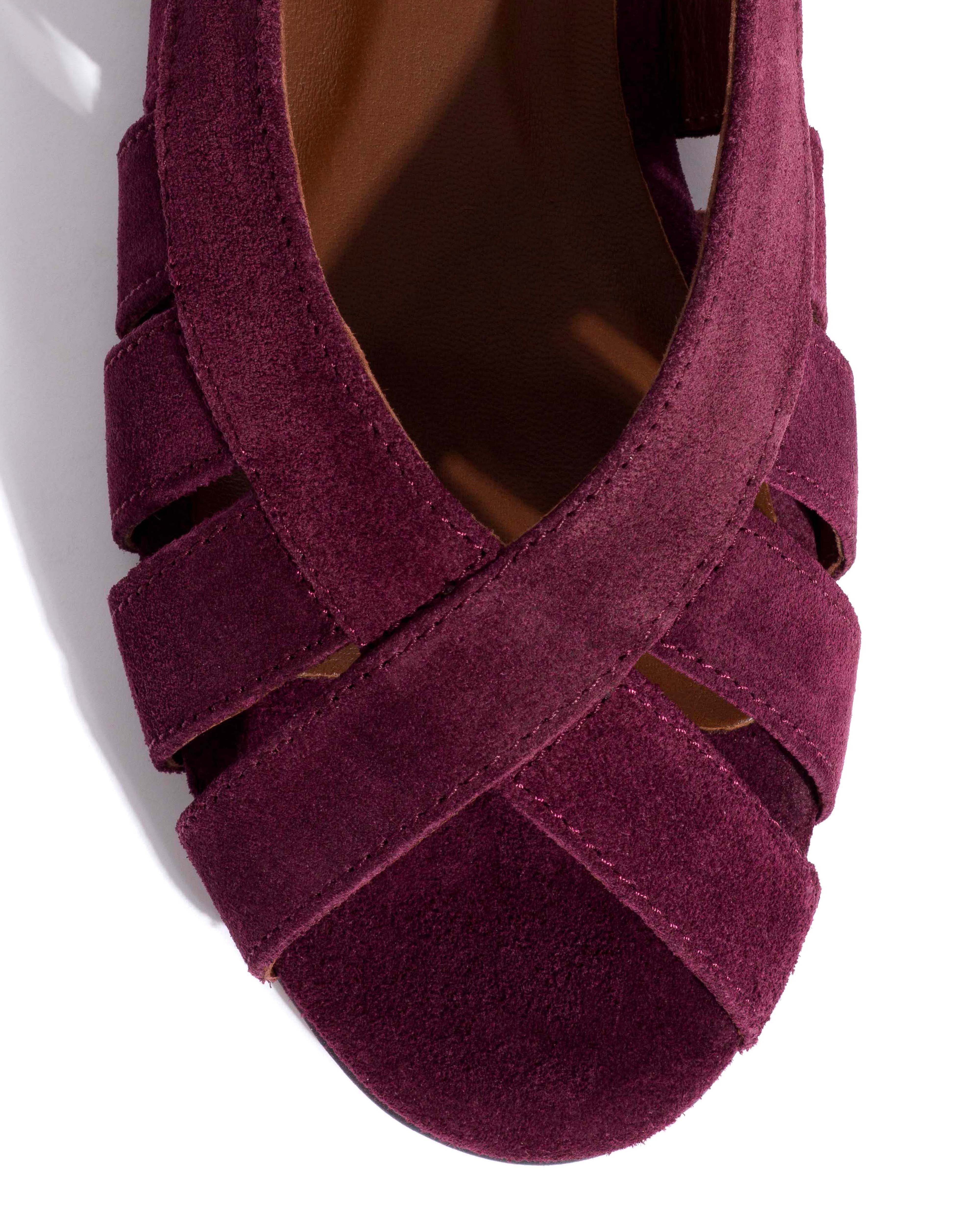 Sophie 20 Calf suede Fig purple - Image 5