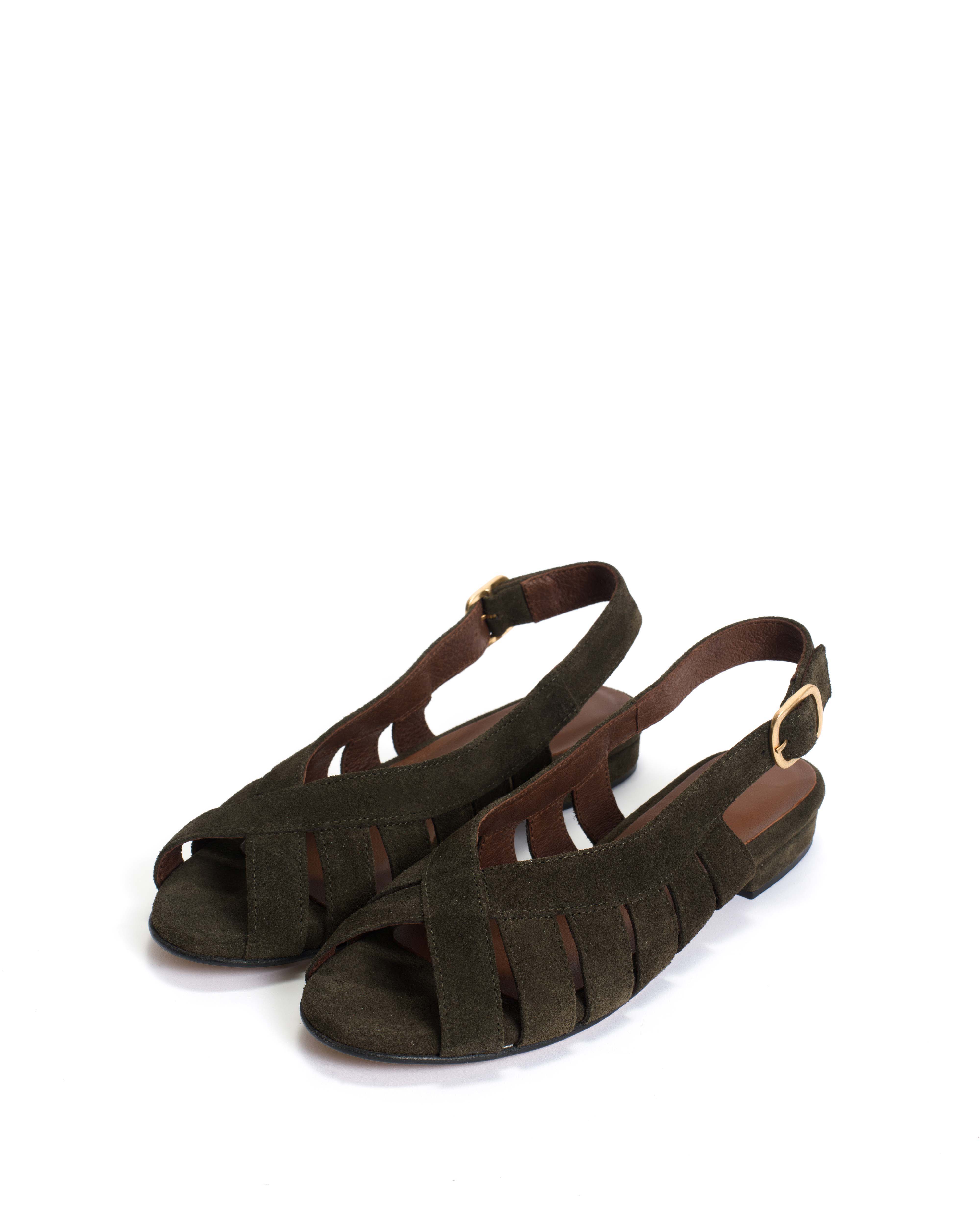 Sophie 20 Calf suede Moss green - Image 2