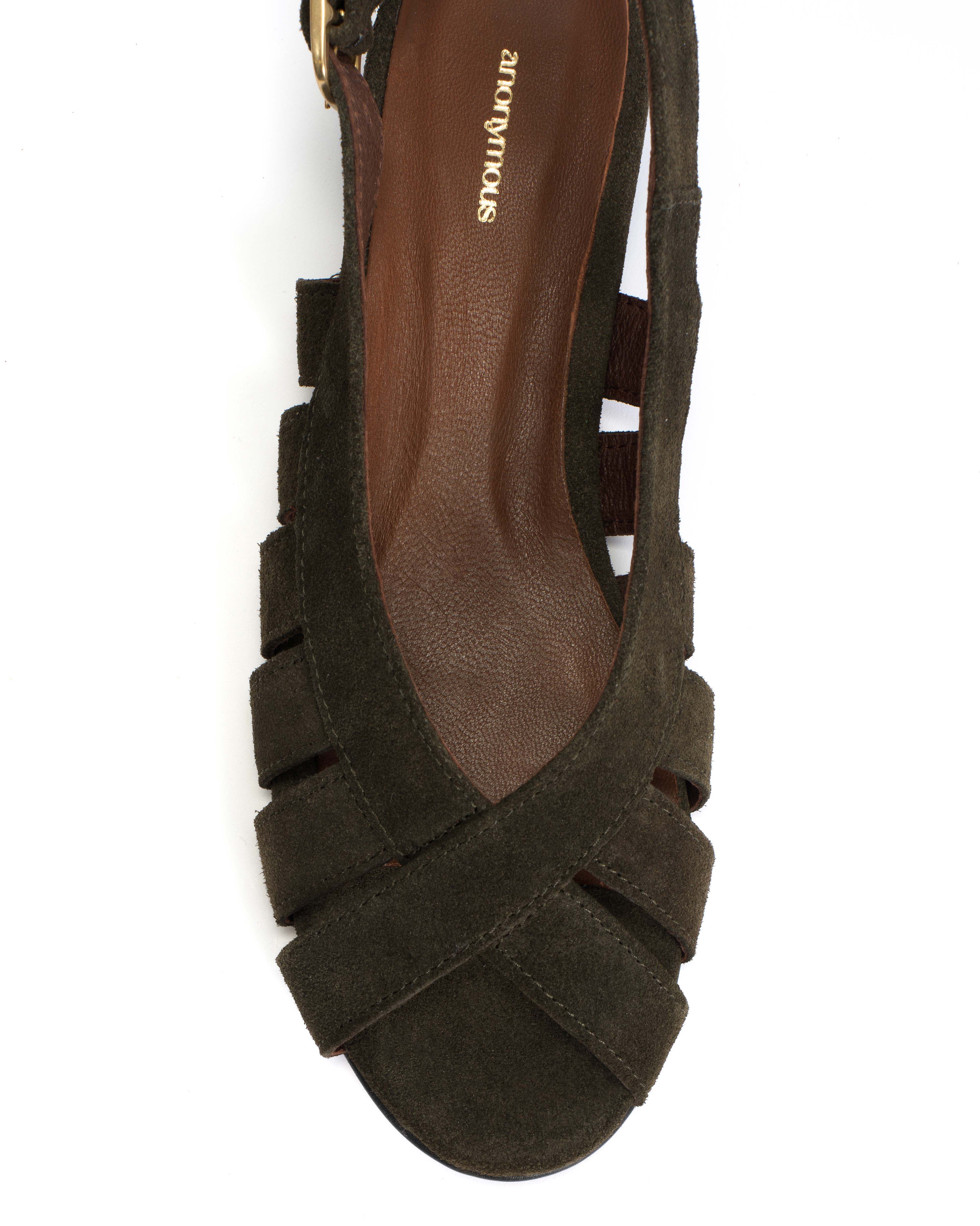 Sophie 20 Calf suede Moss green - Image 6