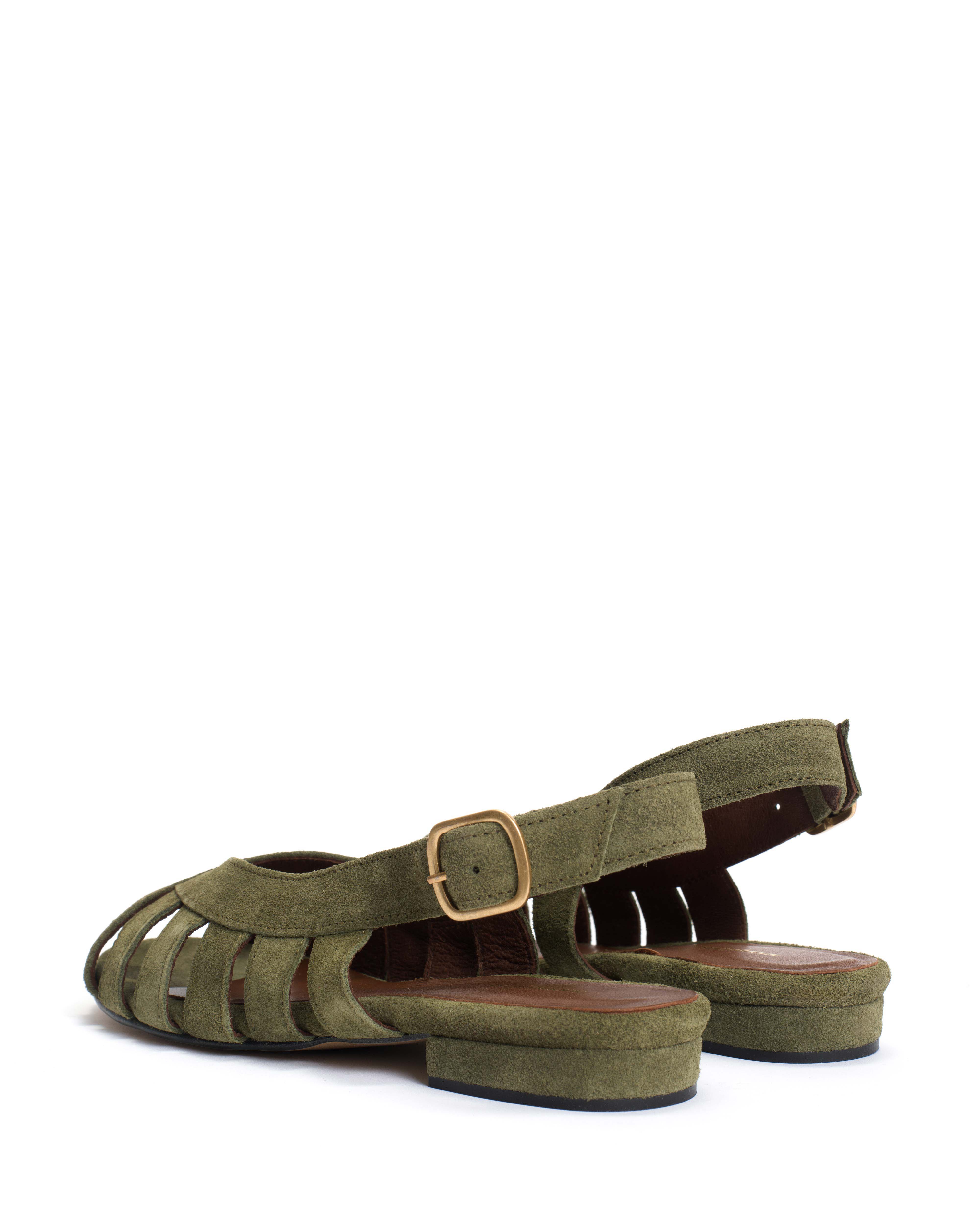 Sophie 20 Calf suede Olive green - Image 4