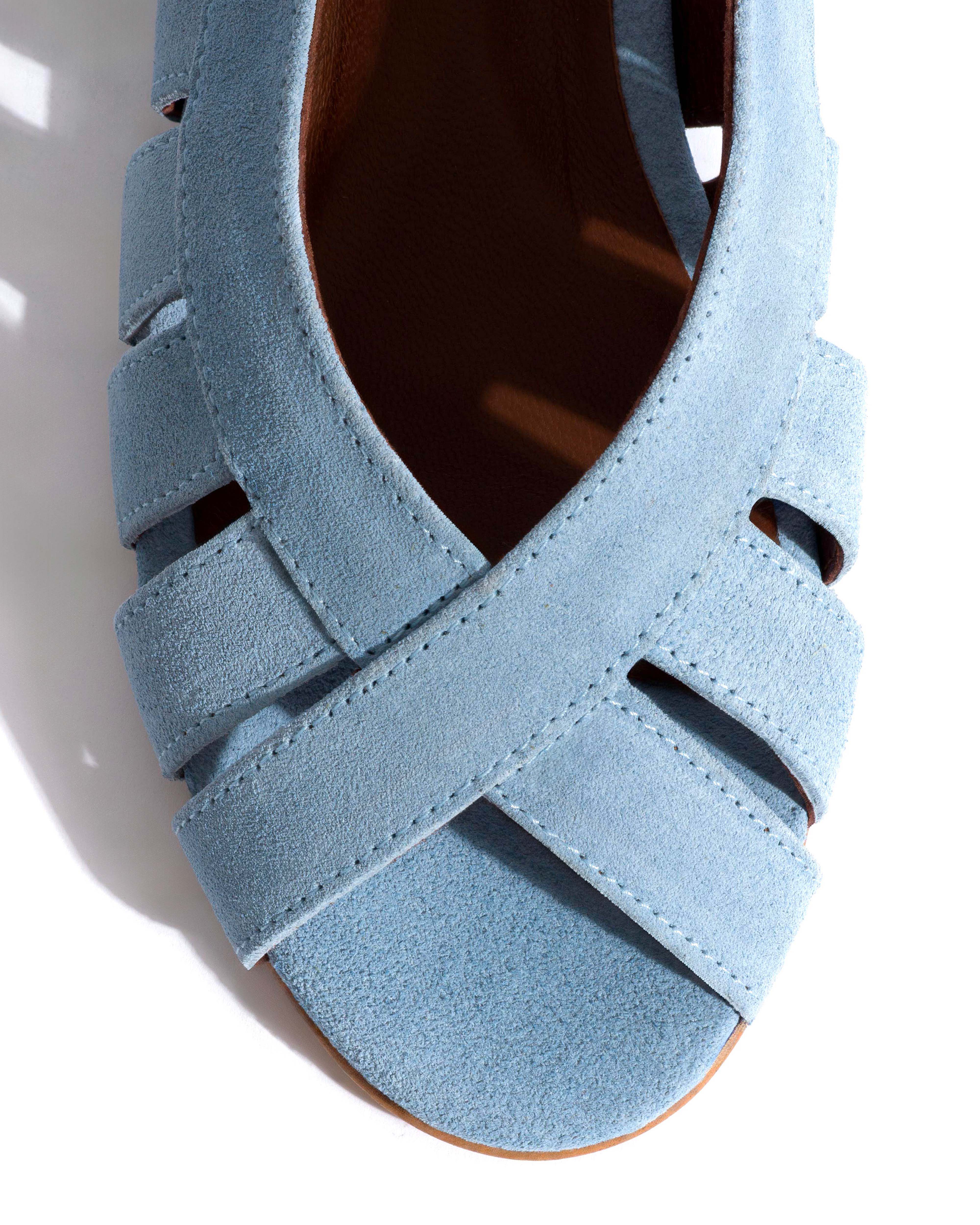 Sophie 20 Calf suede Porcelain blue - Image 5