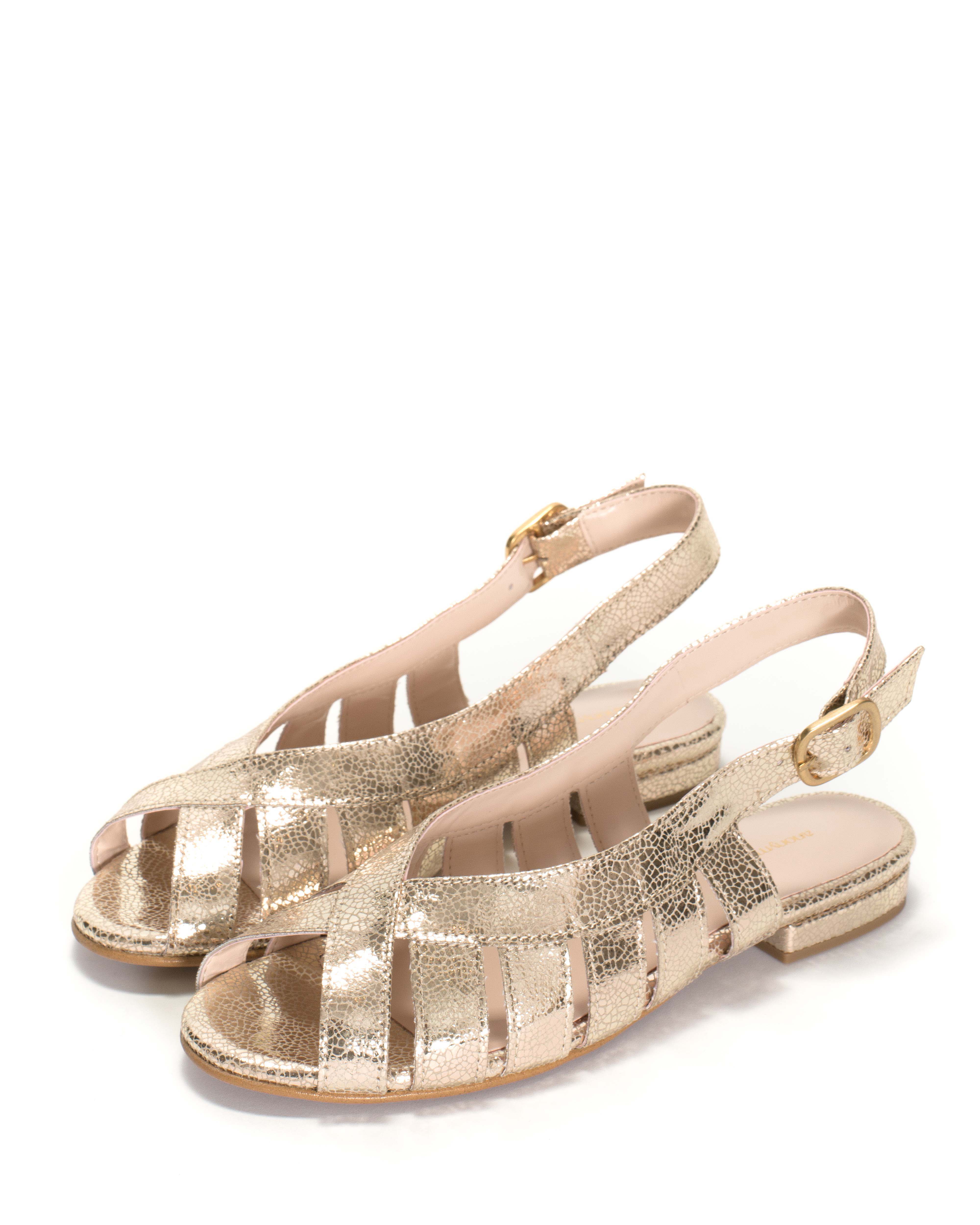 Sophie 20 Crackled metallic vegan Champagne - Image 2