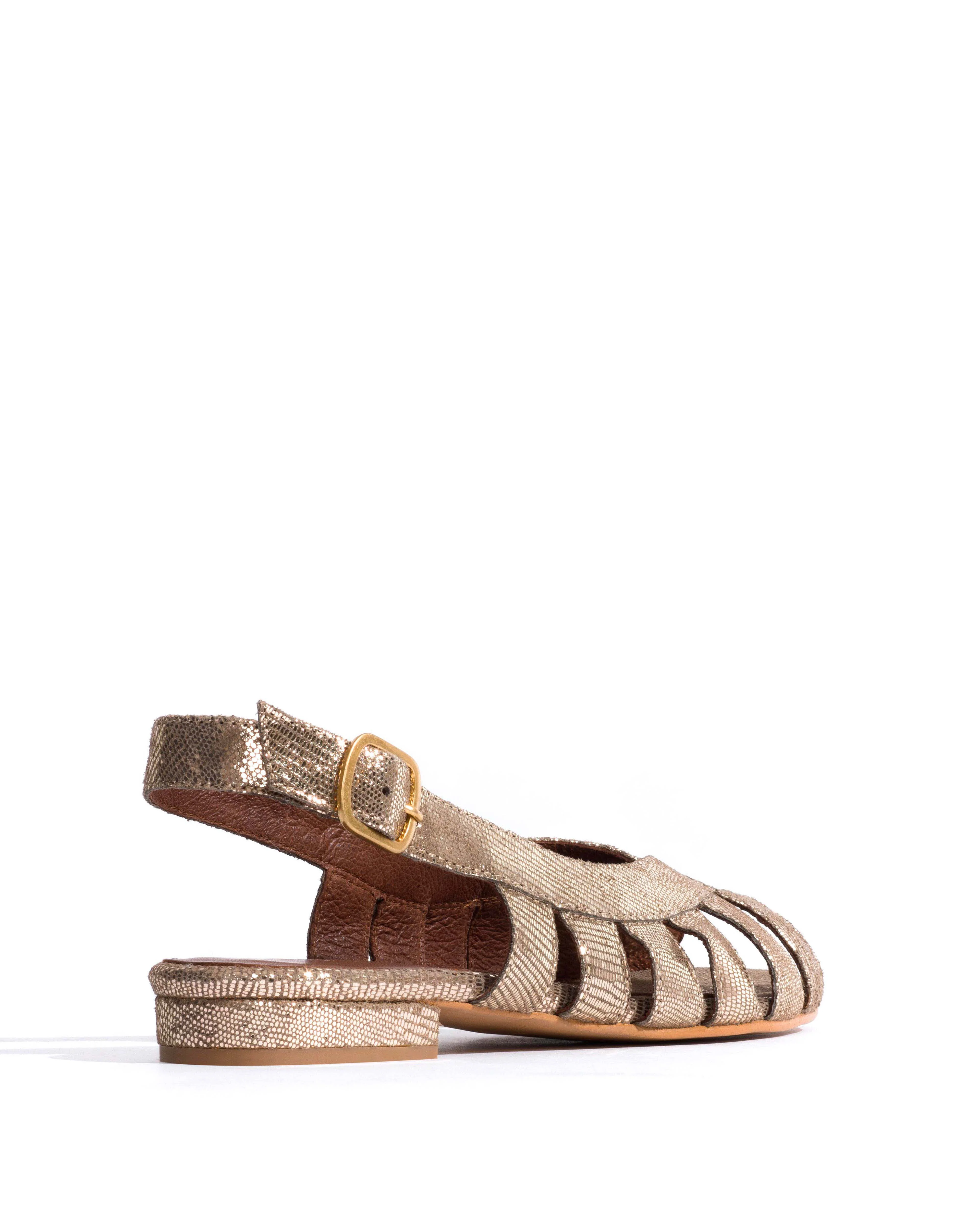 Sophie 20 Lizard metallic goat Vintage champagne - Image 3