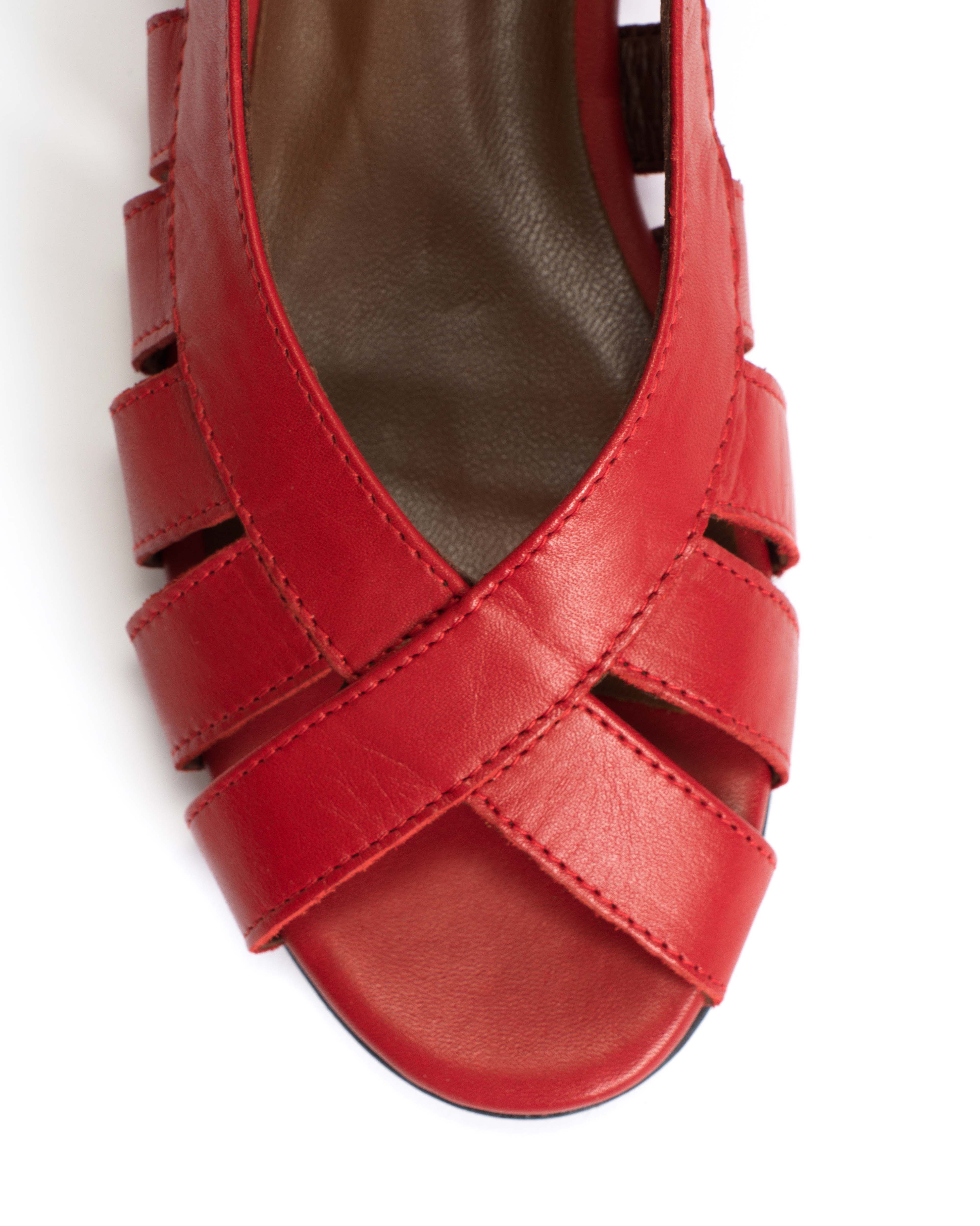 Sophie 20 Soft calf Ruby red - Image 7