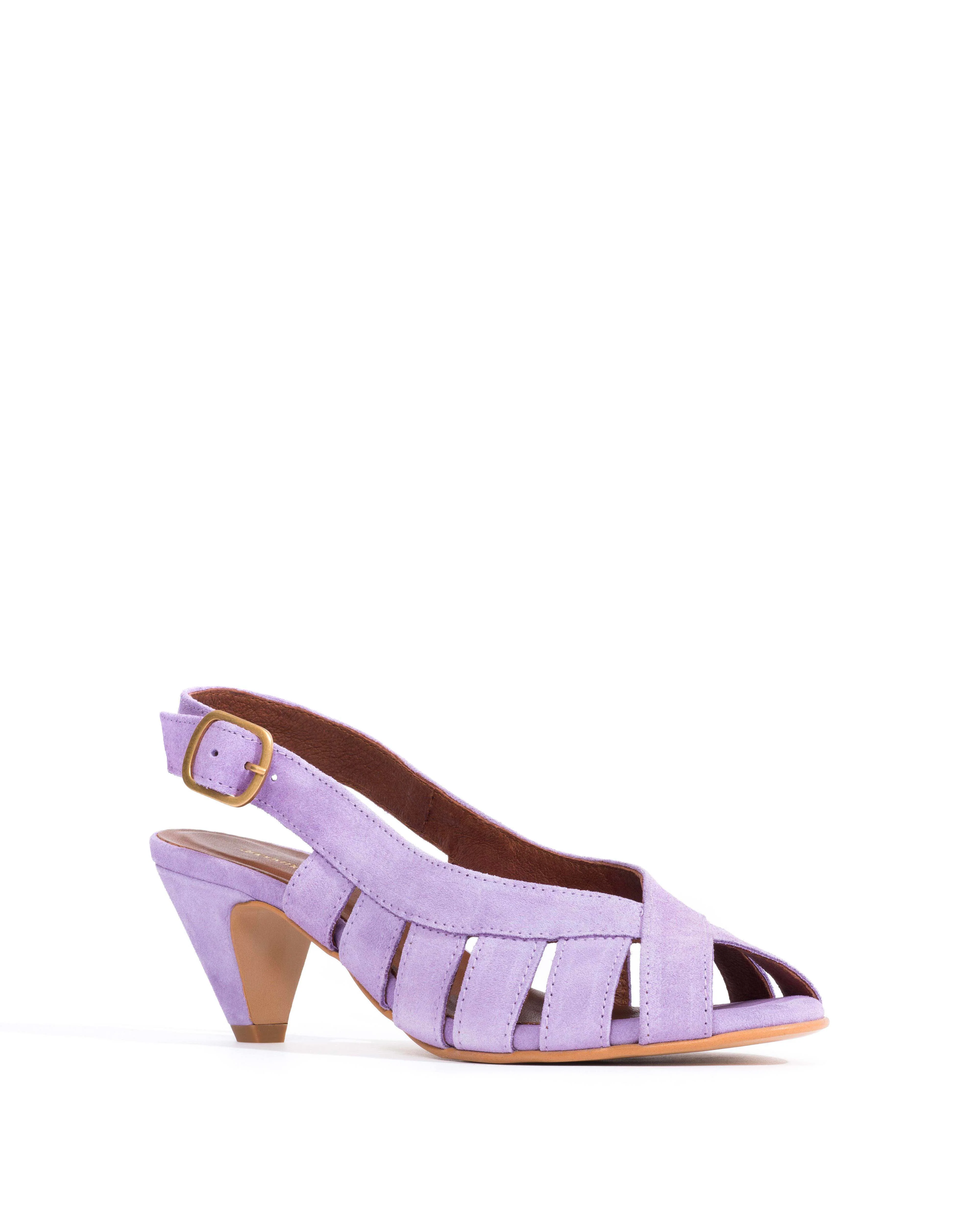 Sophie 50 stiletto Calf suede Lavender ice - Image 2