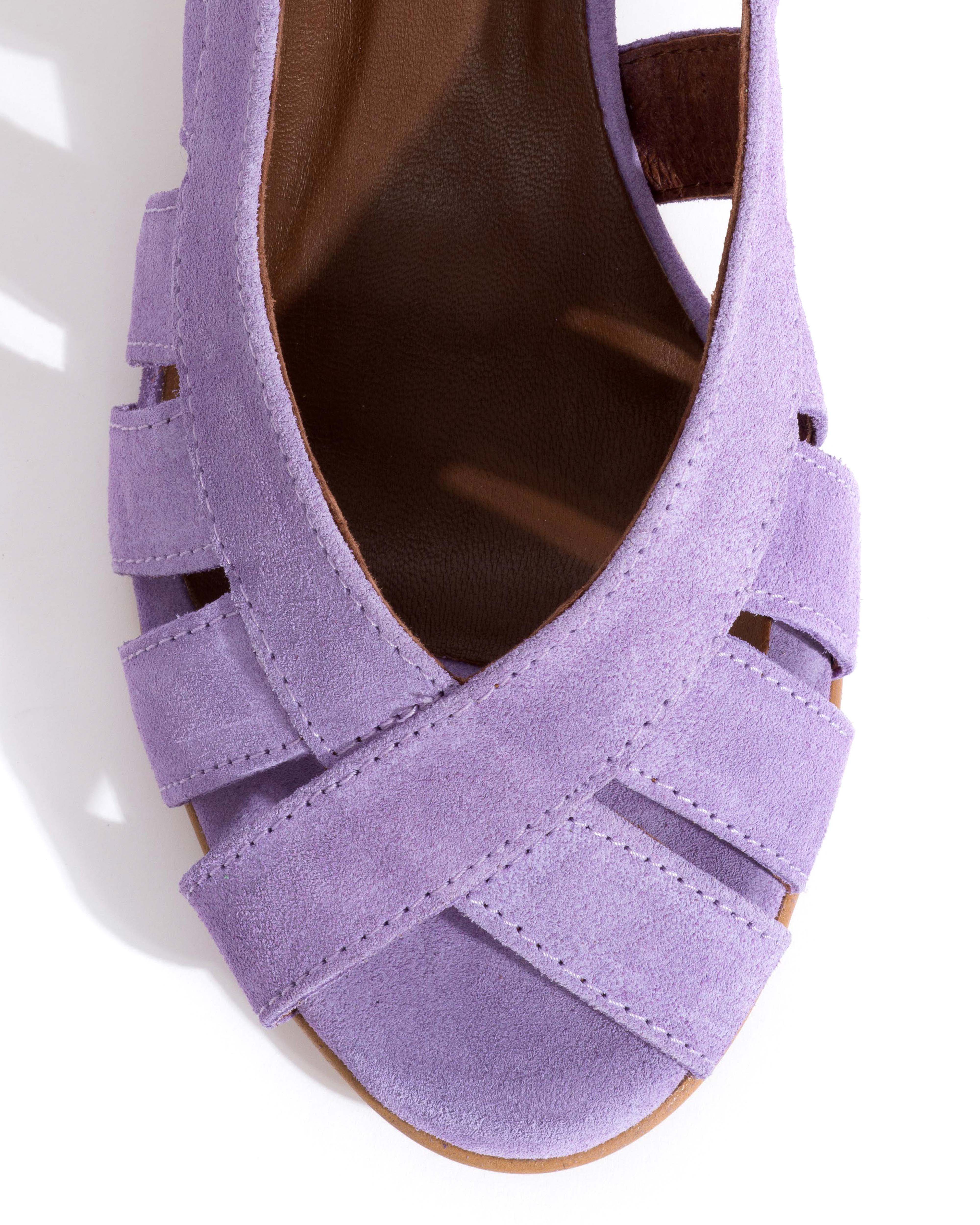 Sophie 50 stiletto Calf suede Lavender ice - Image 5