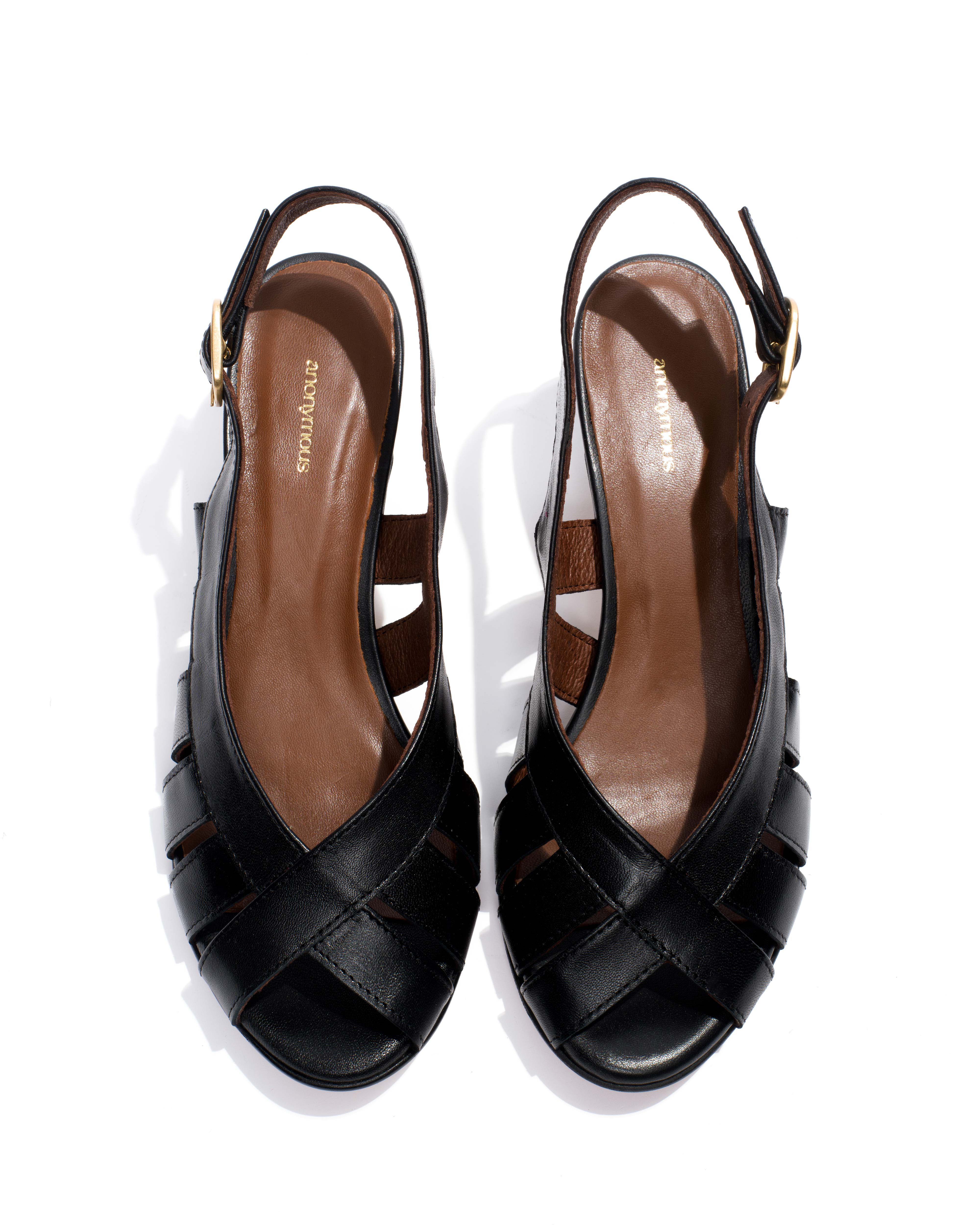 Sophie 50 stiletto Shiny lamb Black - Image 3