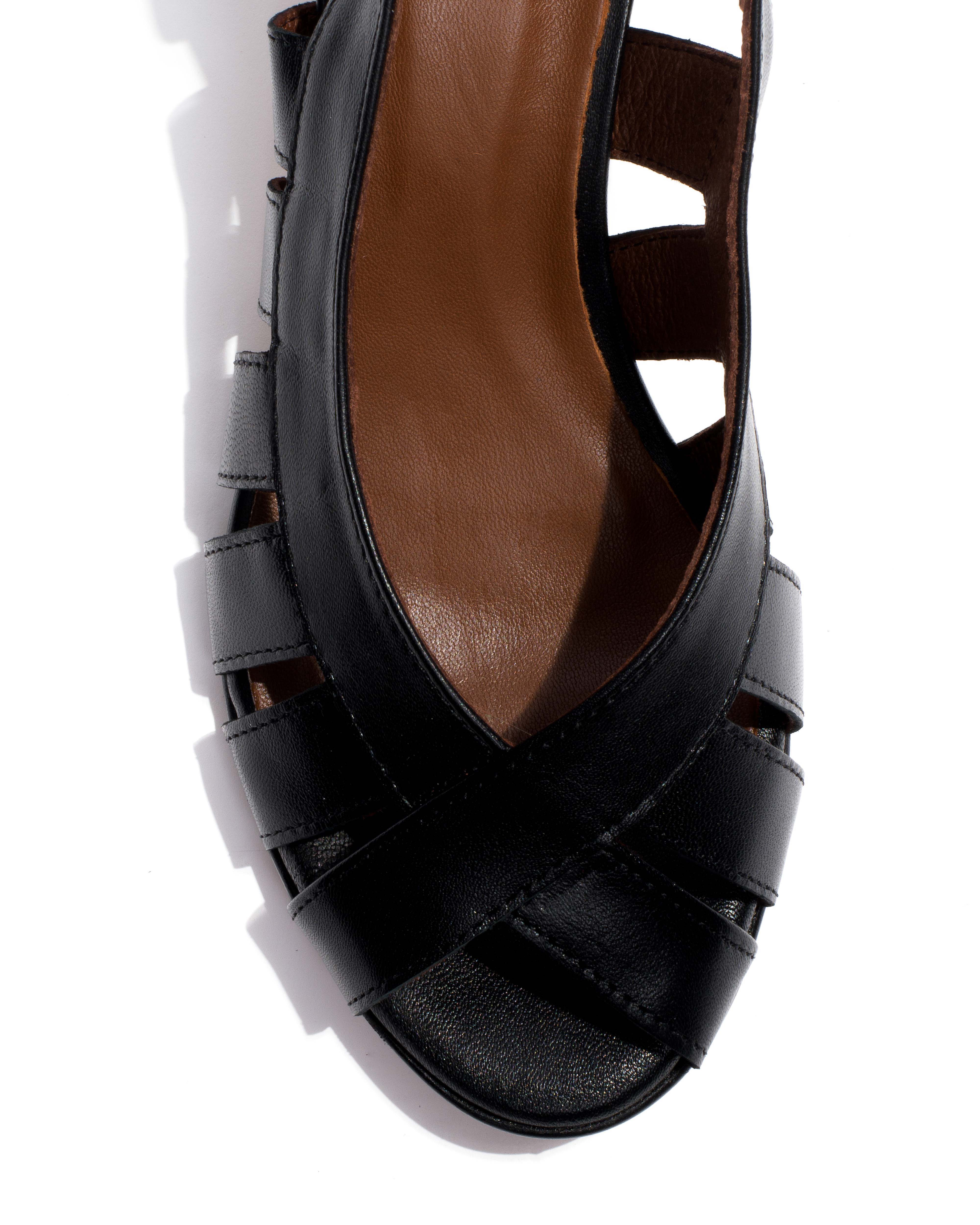 Sophie 50 stiletto Shiny lamb Black - Image 6