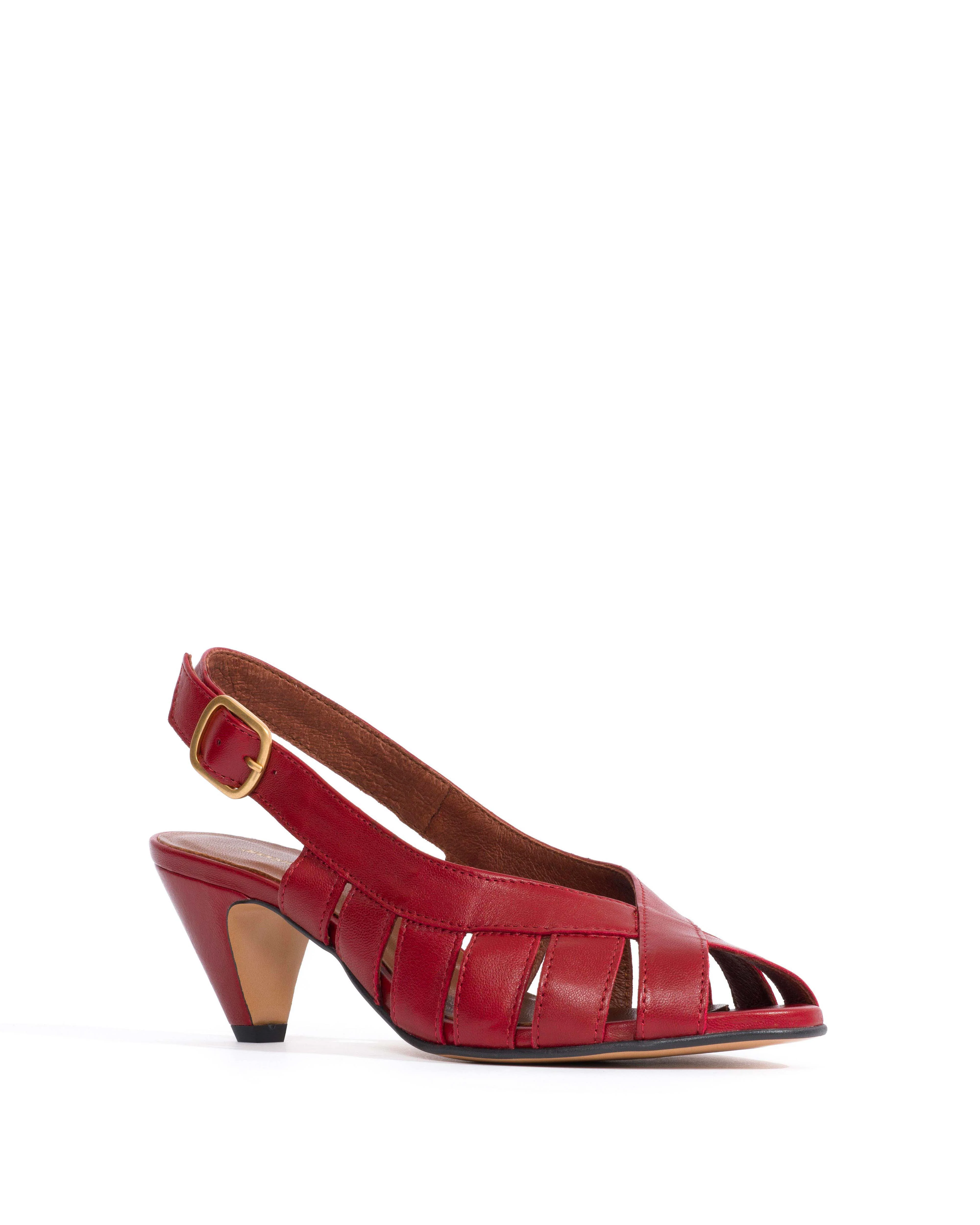 Sophie 50 stiletto Shiny lamb Pomegranate - Image 2