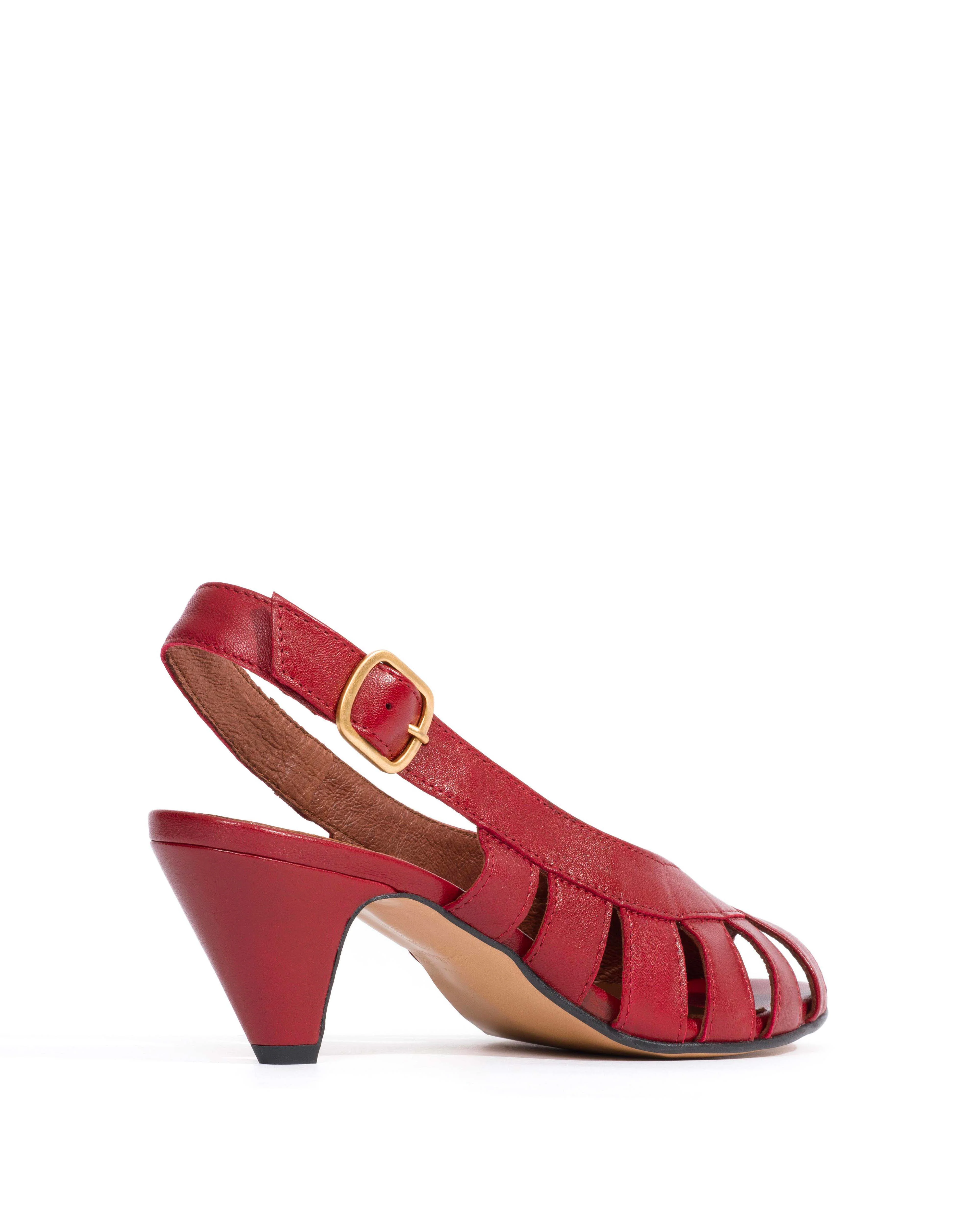 Sophie 50 stiletto Shiny lamb Pomegranate - Image 3