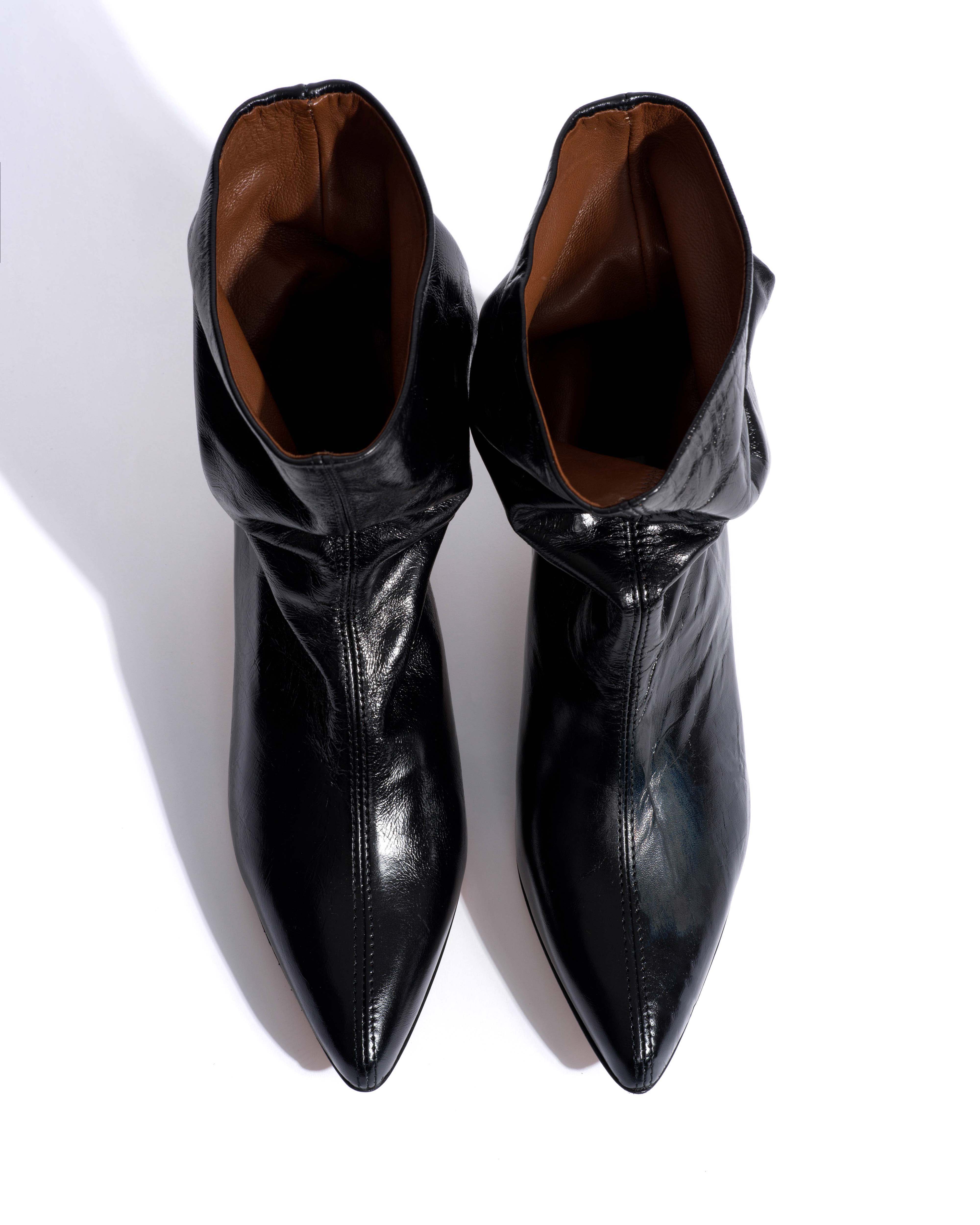 Sweeney 40 stiletto Crinkled soft calf Black - Image 5
