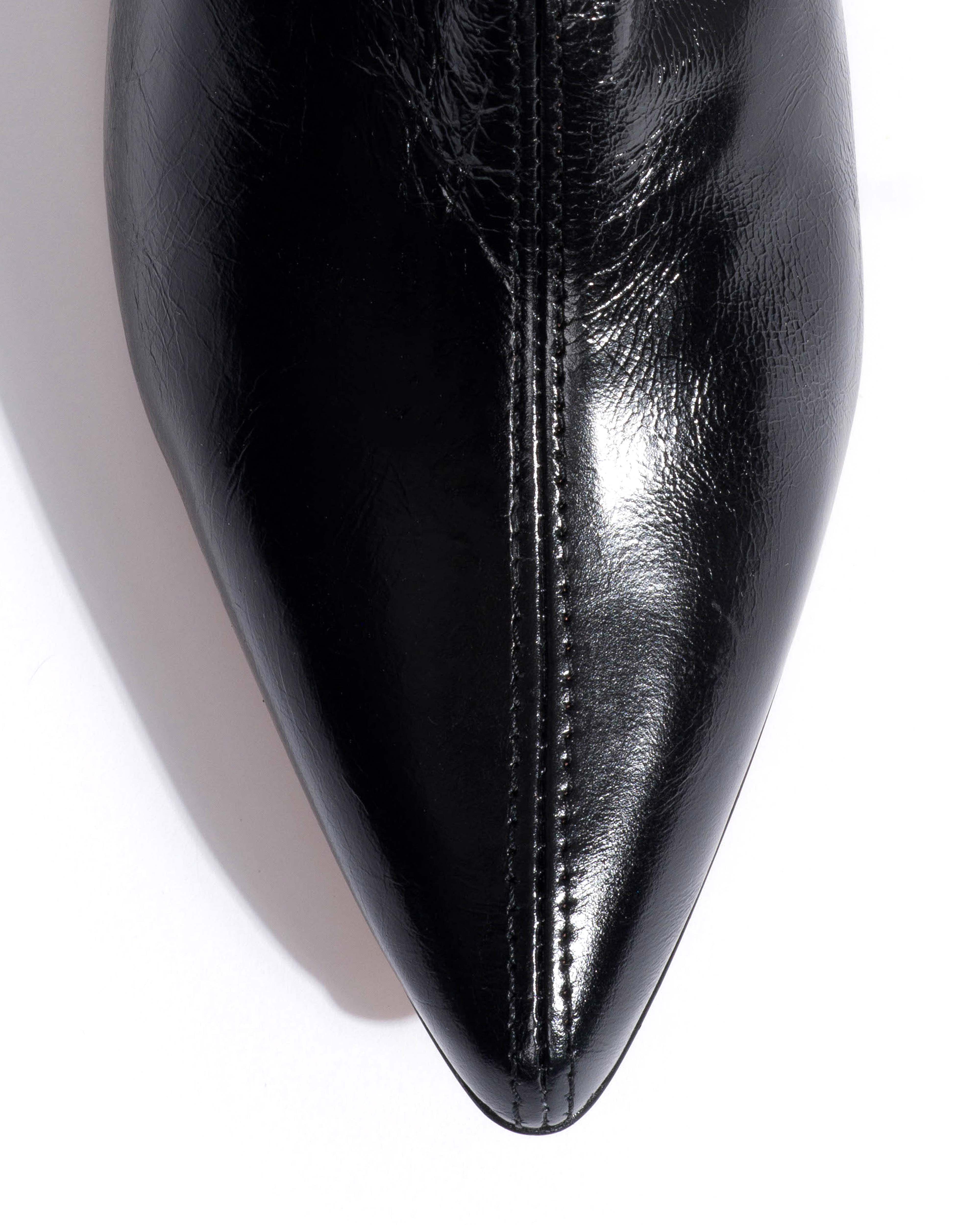 Sweeney 40 stiletto Crinkled soft calf Black - Image 6